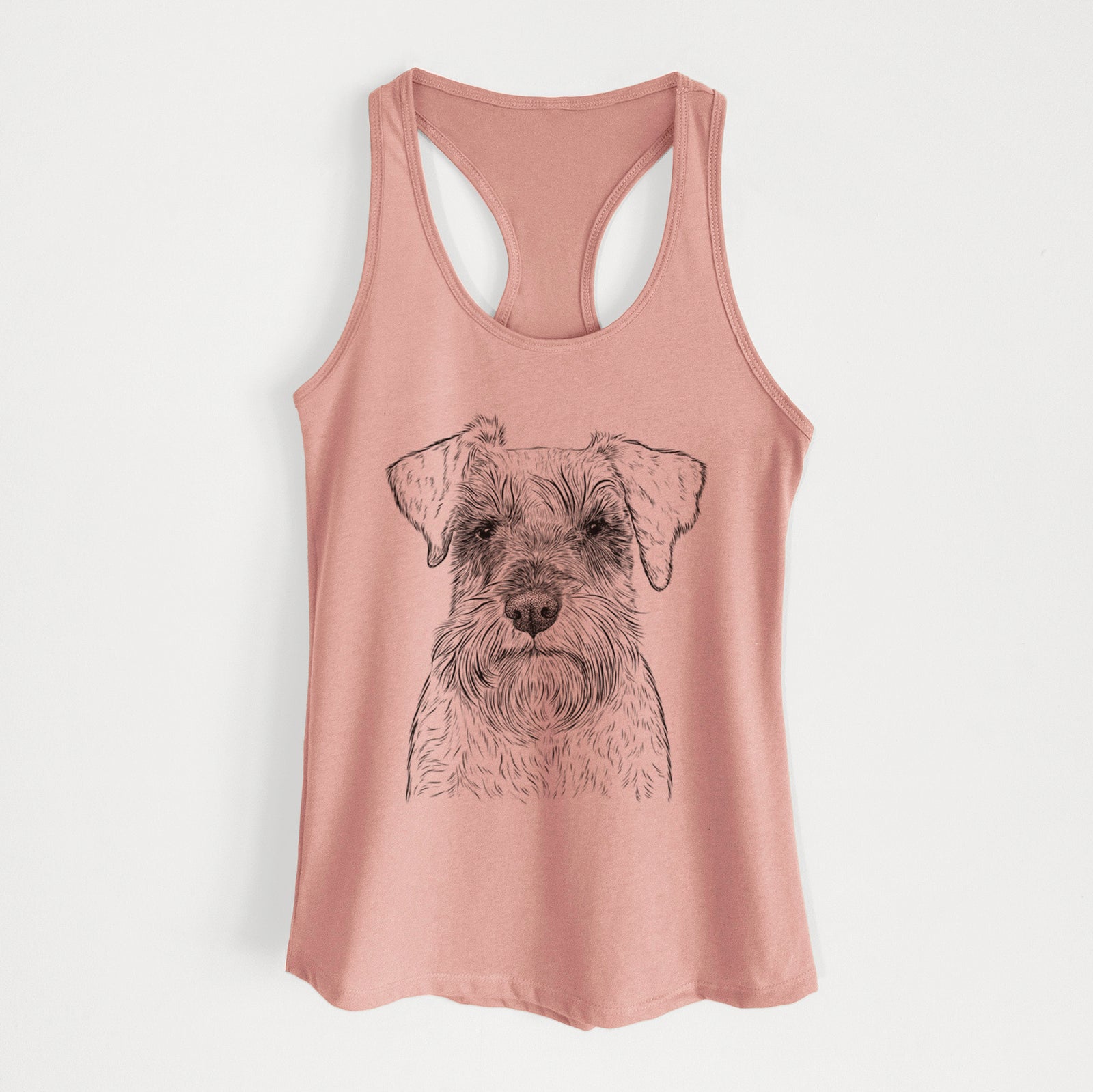 Smokey the Miniature Schnauzer - Women's Racerback Tanktop