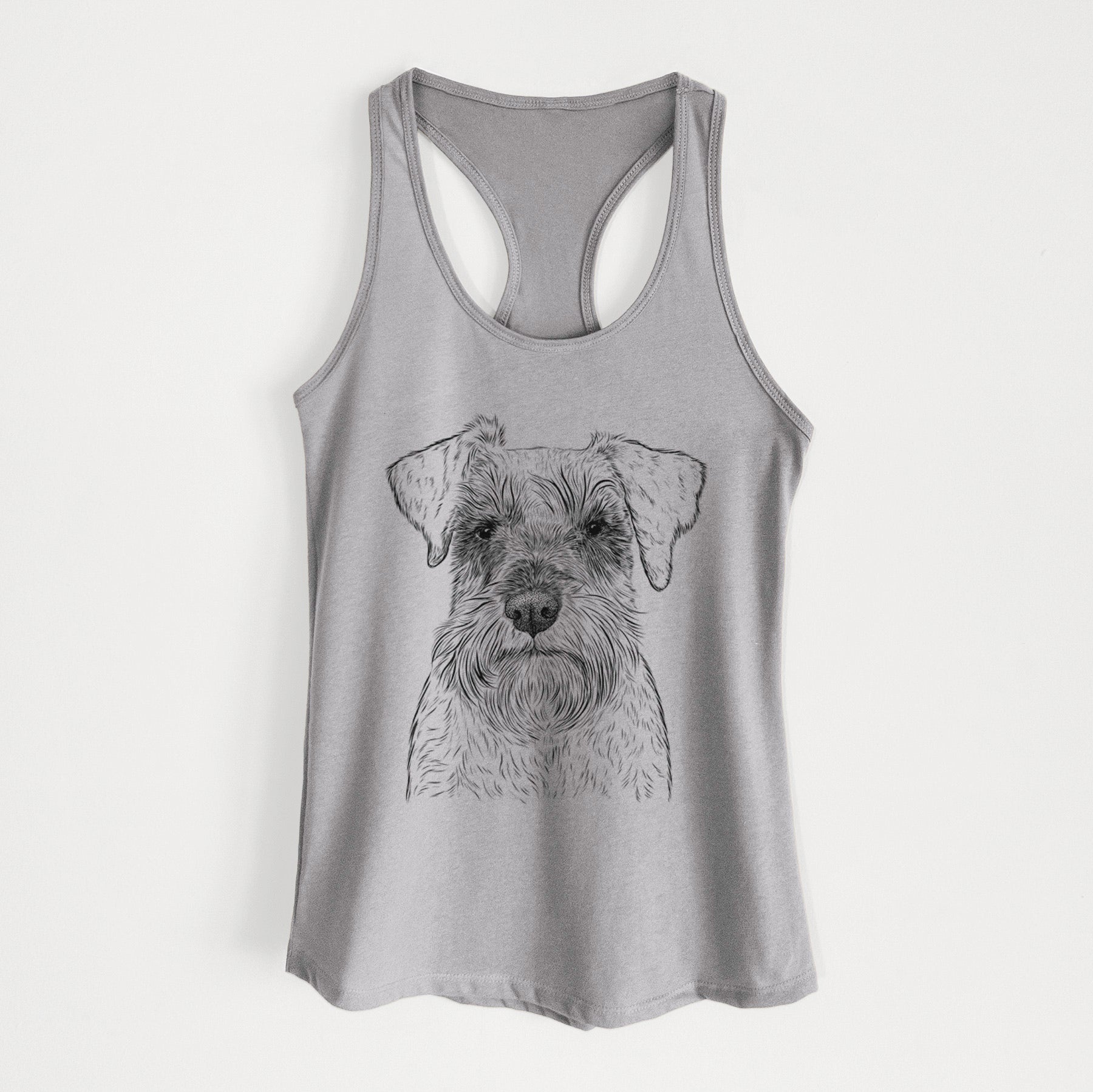 Smokey the Miniature Schnauzer - Women's Racerback Tanktop