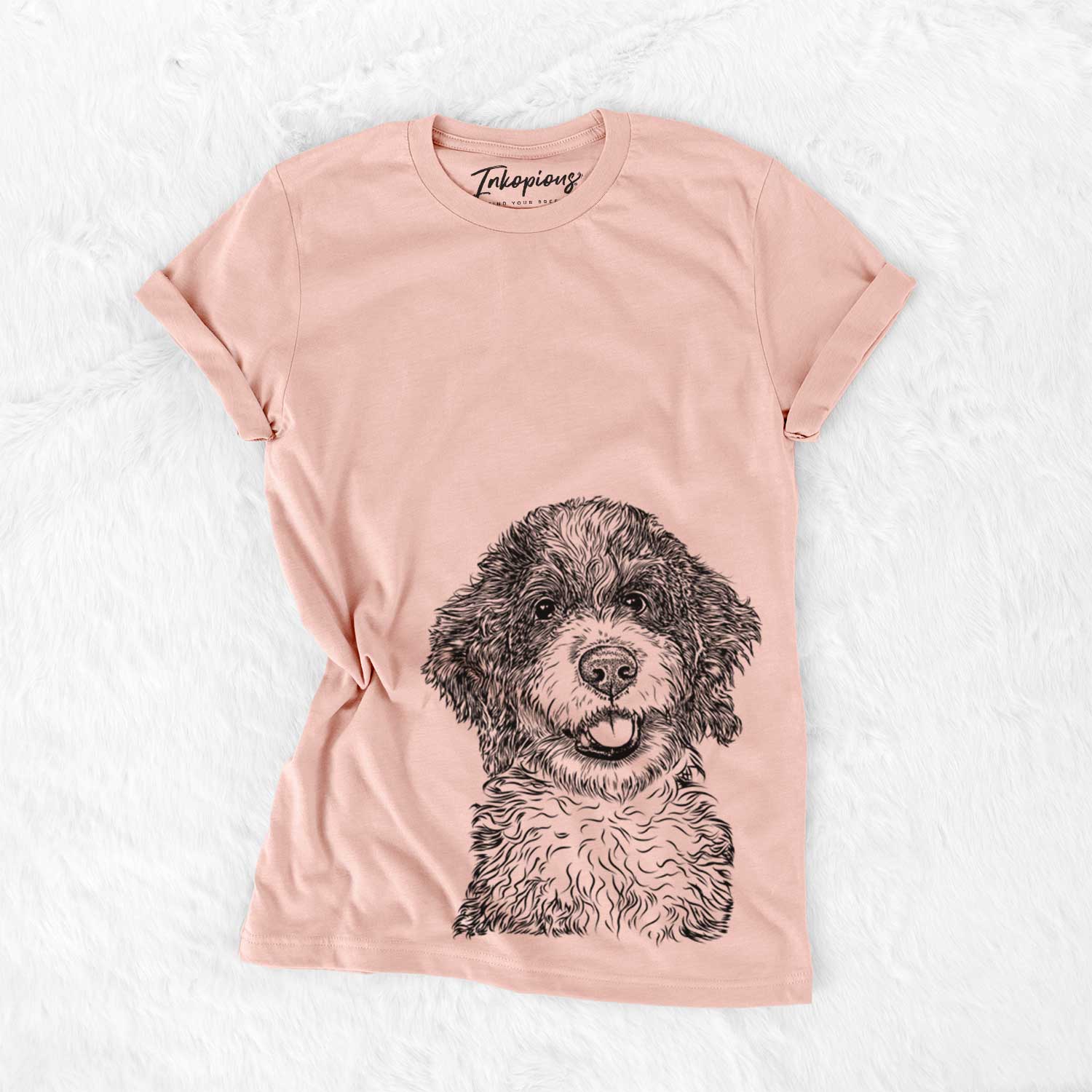 Smoky the Bernedoodle Puppy - Bella Canvas Unisex Crewneck