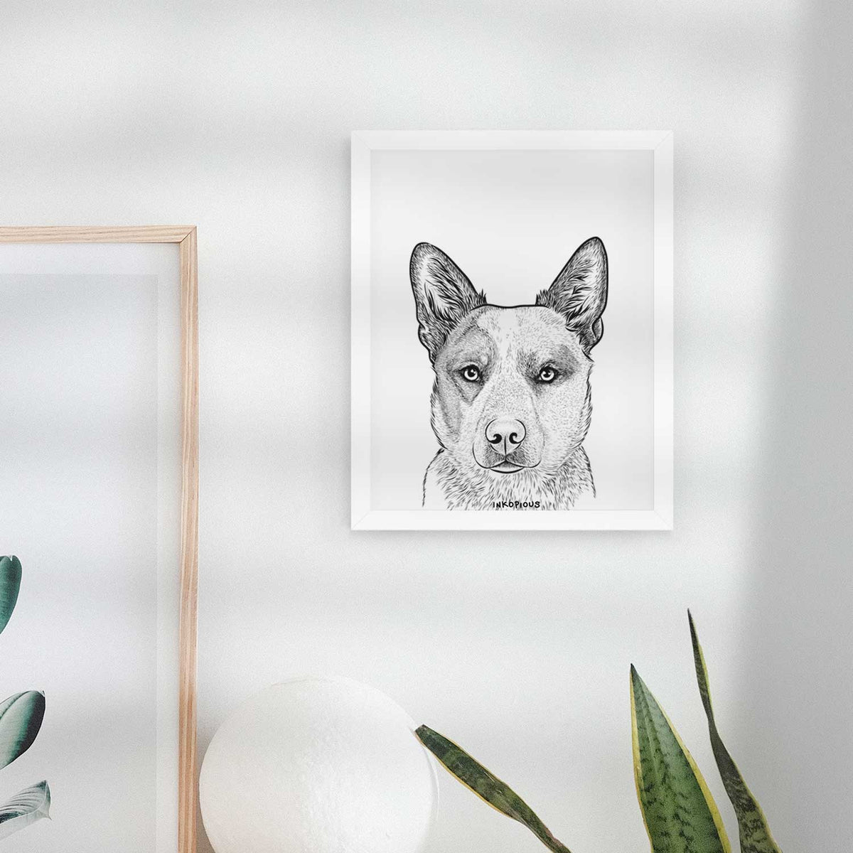 Snap the Australian Cattle Dog Art Print