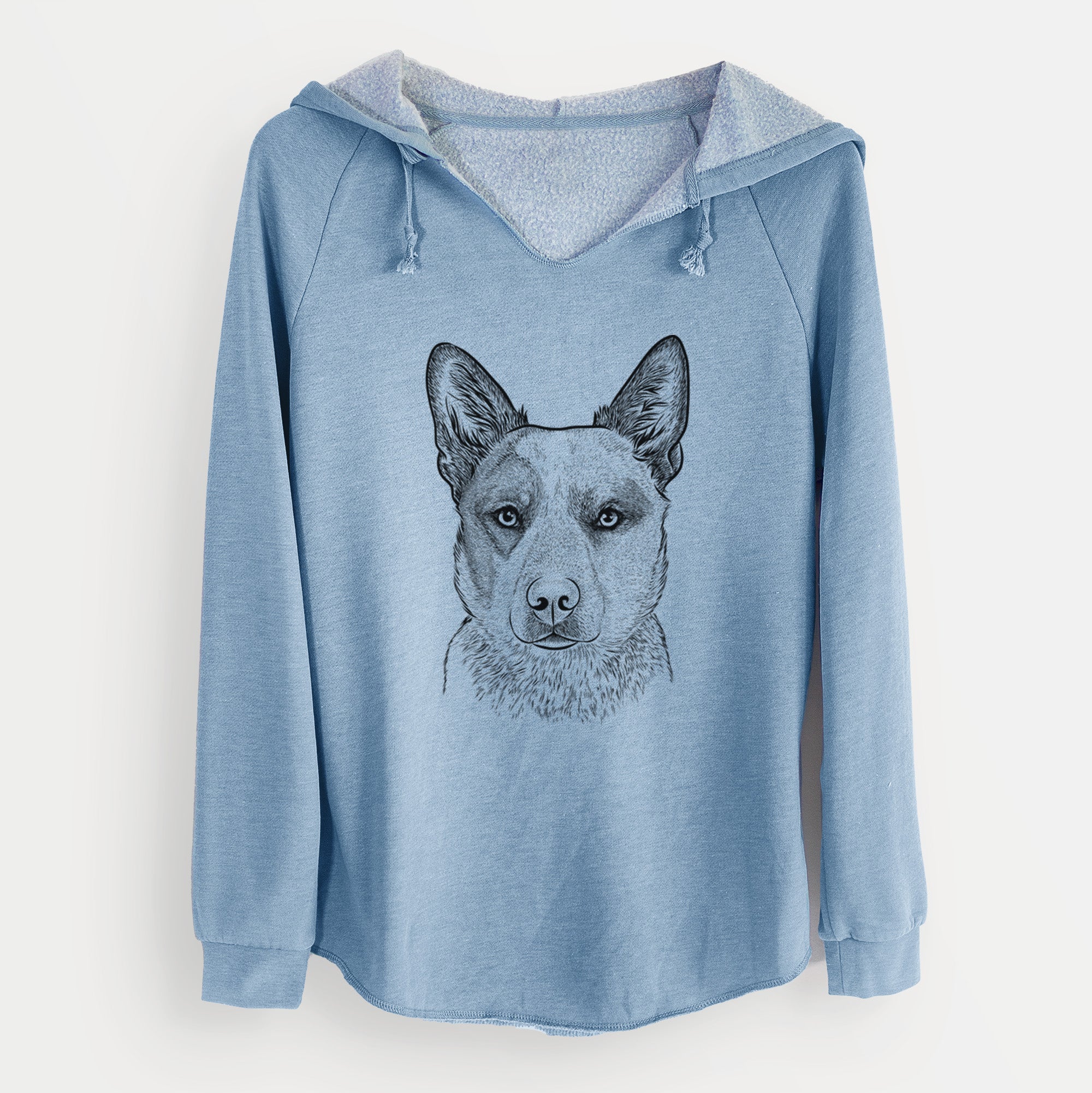 Bare Snap the Australian Cattle Dog - Cali Wave Hooded Sweatshirt