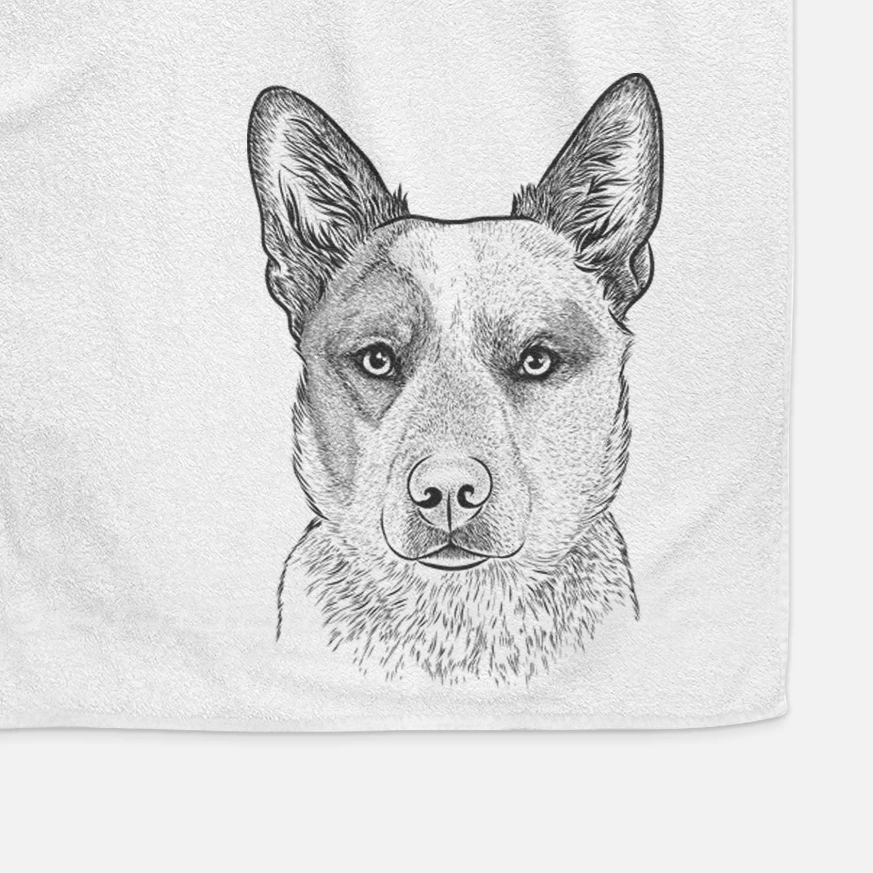 Snap the Australian Cattle Dog Decorative Hand Towel