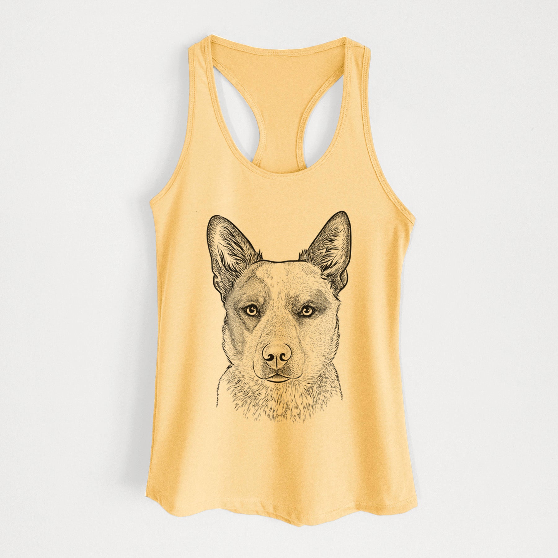 Snap the Australian Cattle Dog - Women's Racerback Tanktop