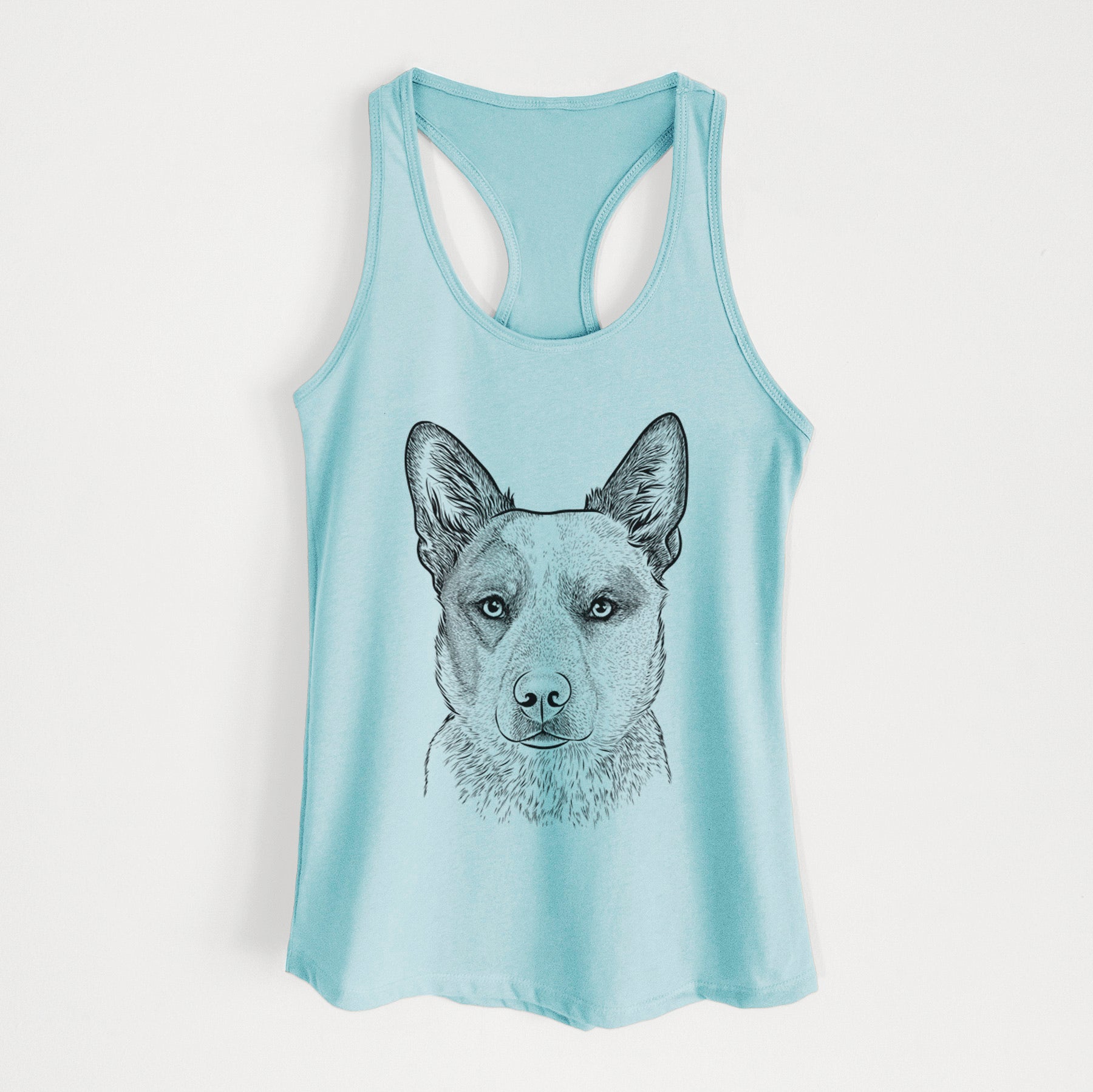 Snap the Australian Cattle Dog - Women's Racerback Tanktop