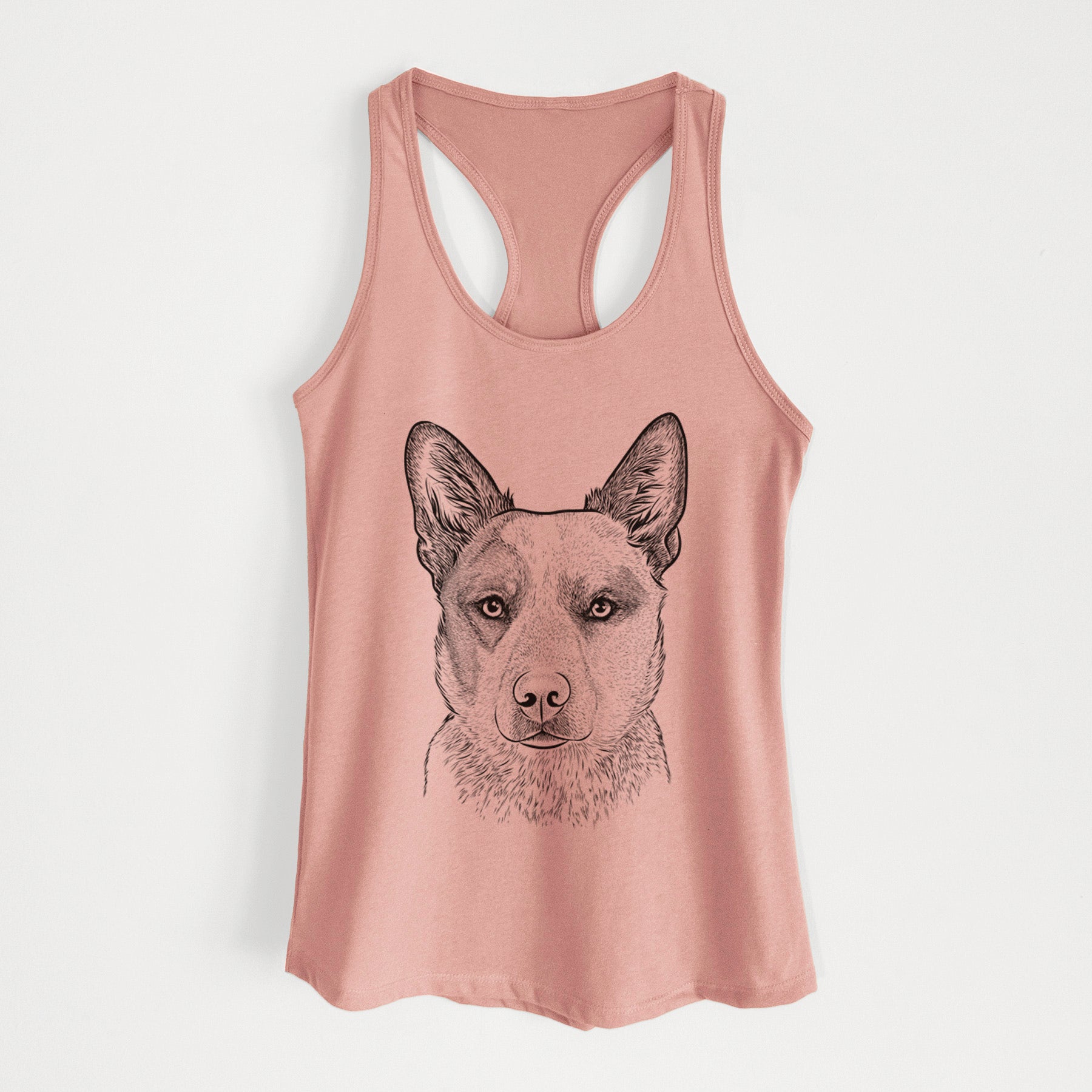 Snap the Australian Cattle Dog - Women's Racerback Tanktop