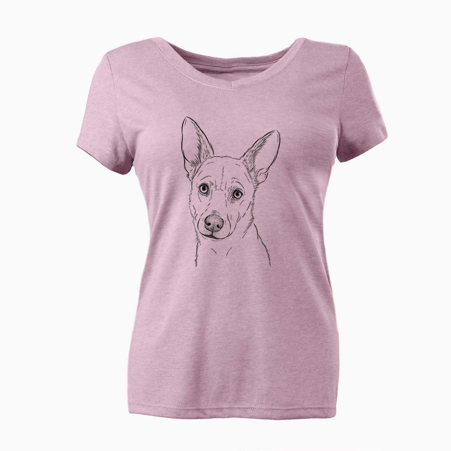 Bare Sooner the Huskimo - Women's V-neck Shirt