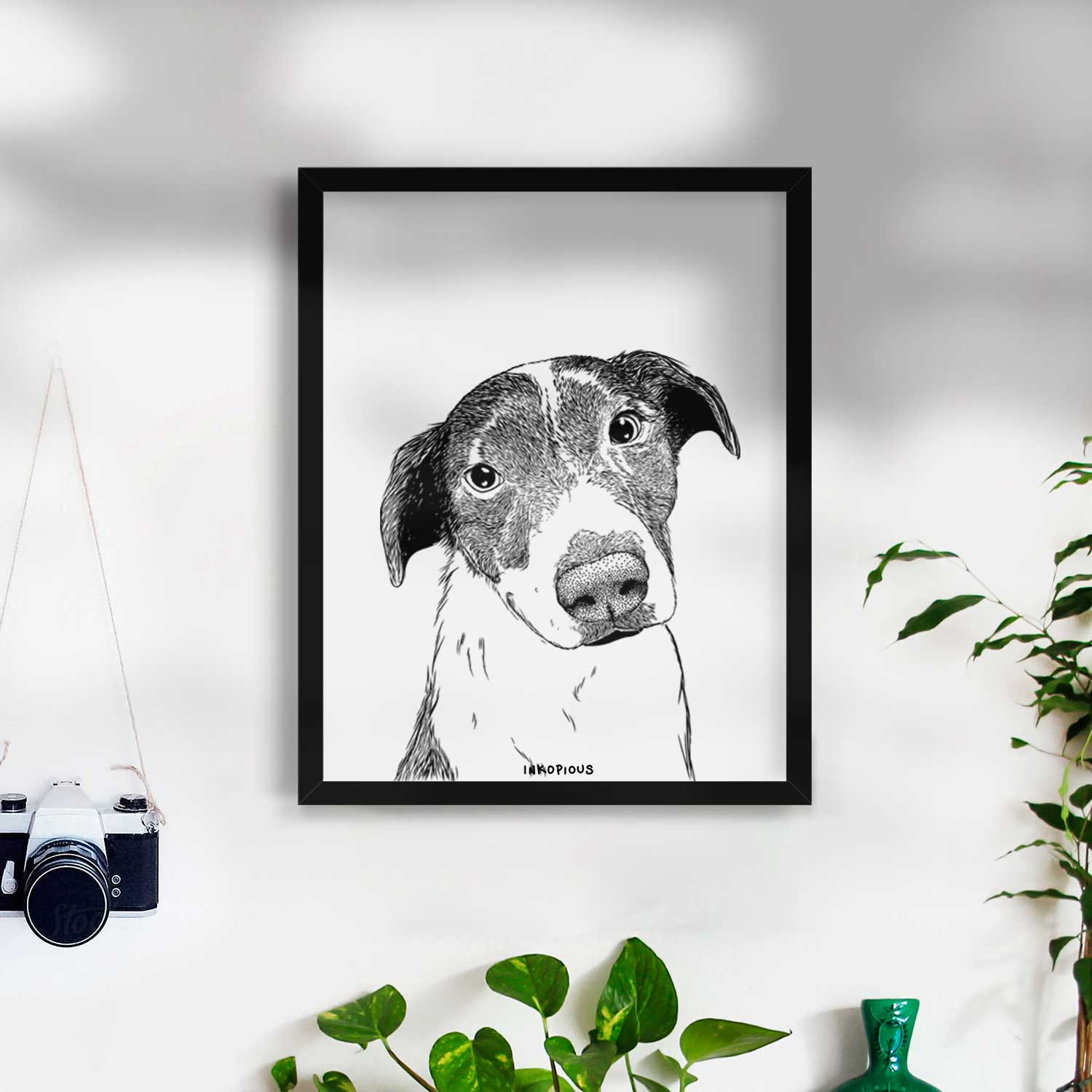 Sophia the Mixed Breed Art Print