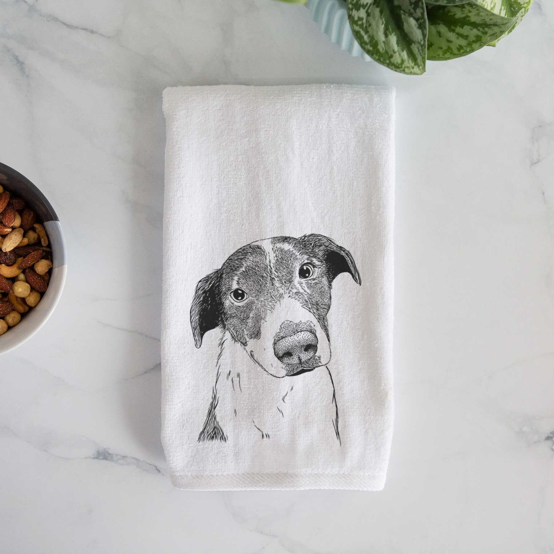 Sophia the Mixed Breed Decorative Hand Towel