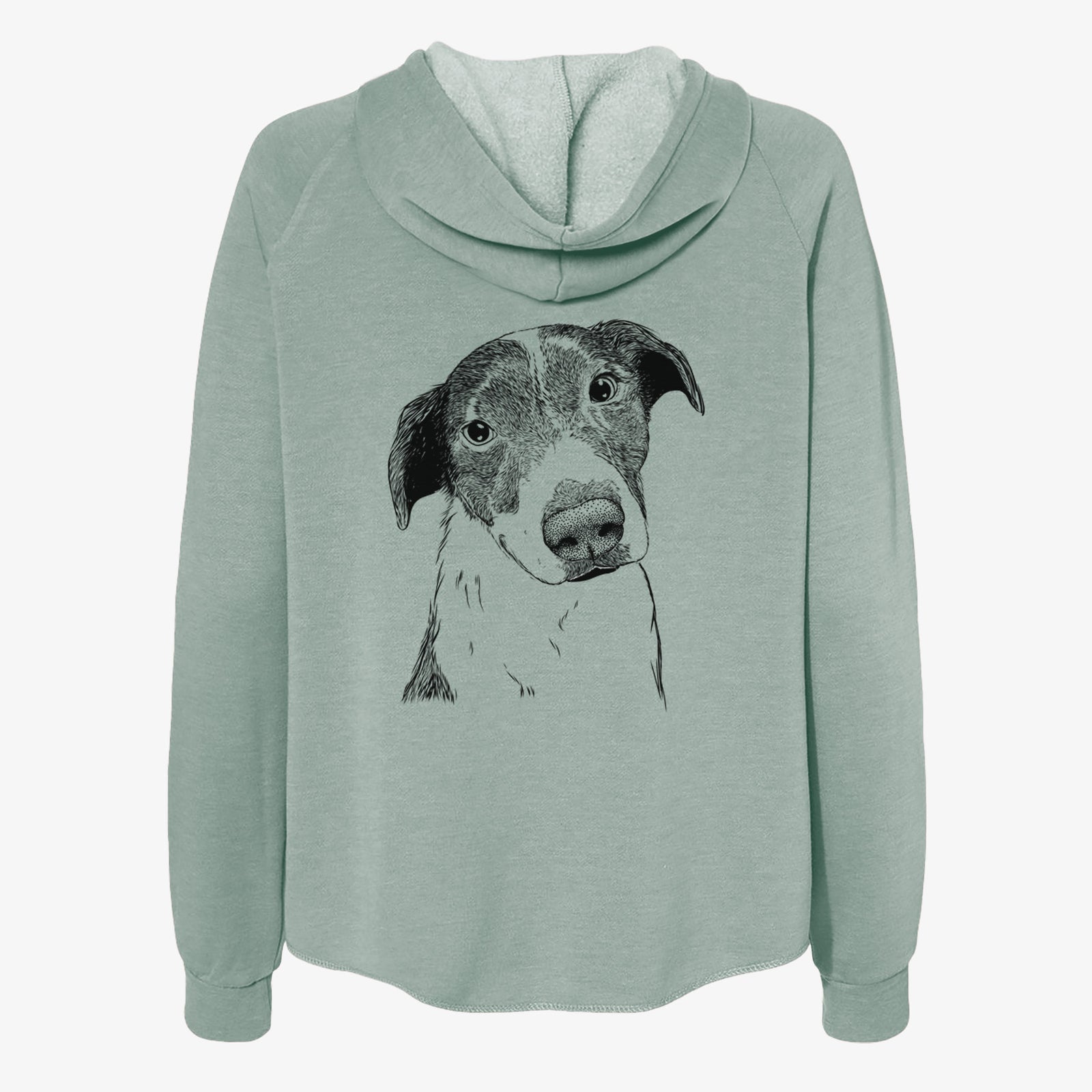 Sophia the Mixed Breed - Women's Cali Wave Zip-Up Sweatshirt