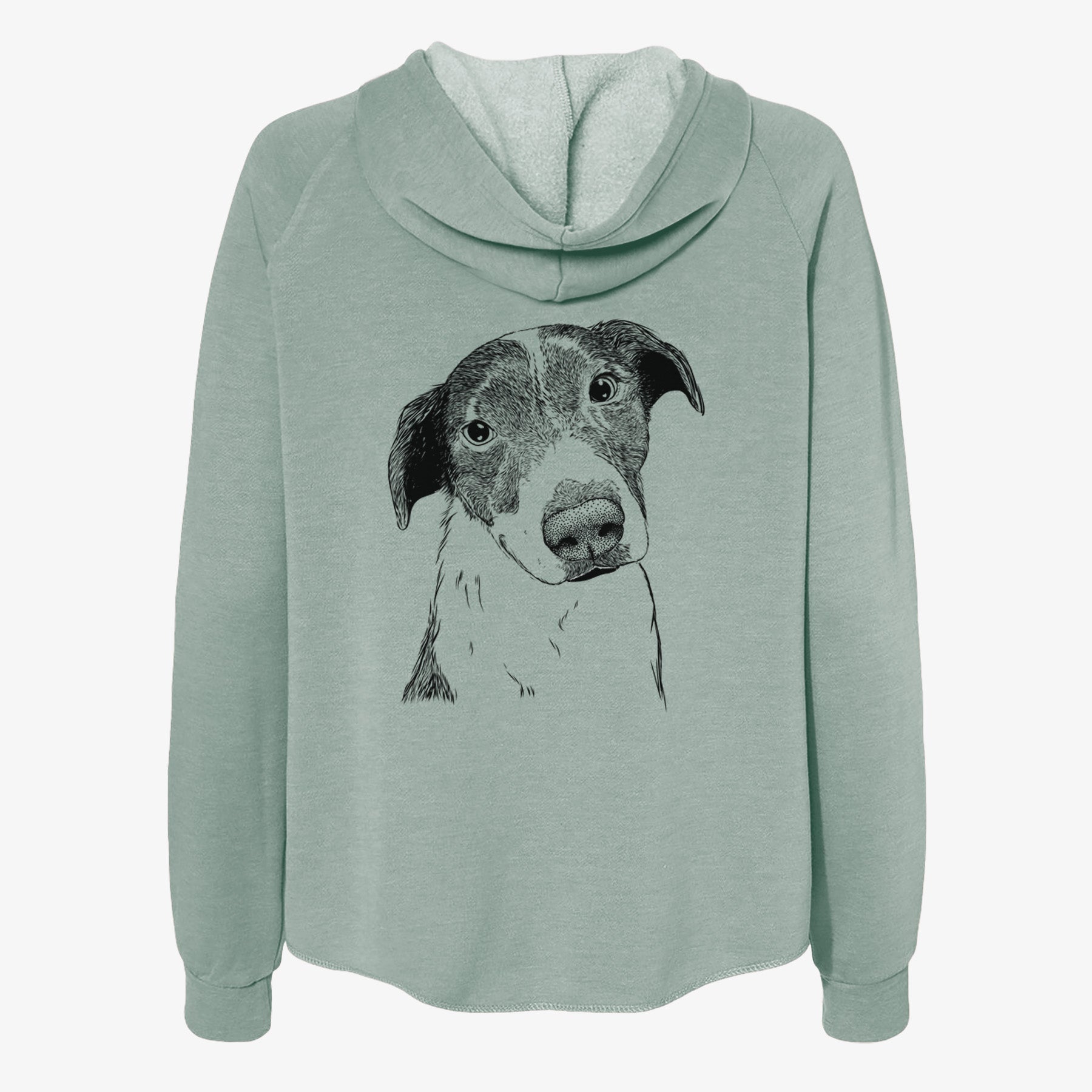 Sophia the Mixed Breed - Women's Cali Wave Zip-Up Sweatshirt