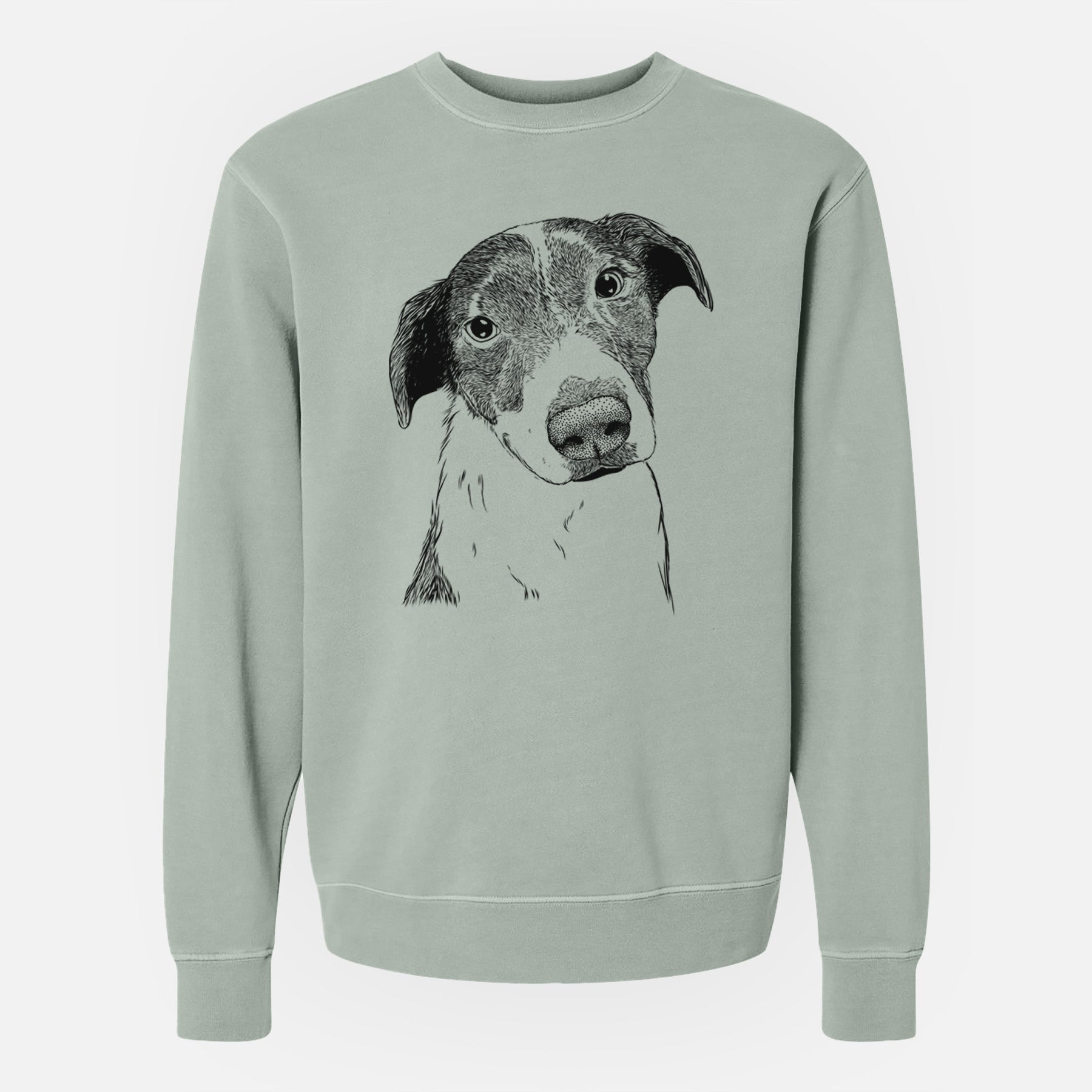 Bare Sophia the Mixed Breed - Unisex Pigment Dyed Crew Sweatshirt