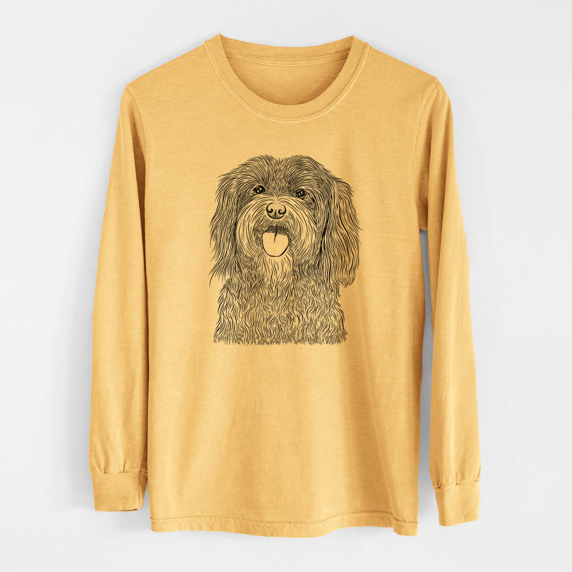 Bare Sophie the Havanese - Heavyweight 100% Cotton Long Sleeve