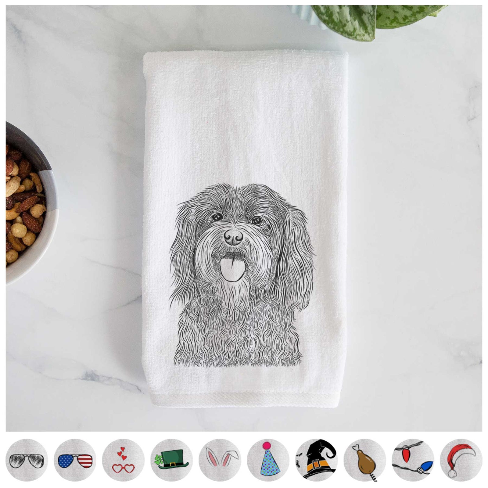 Sophie the Havanese Decorative Hand Towel