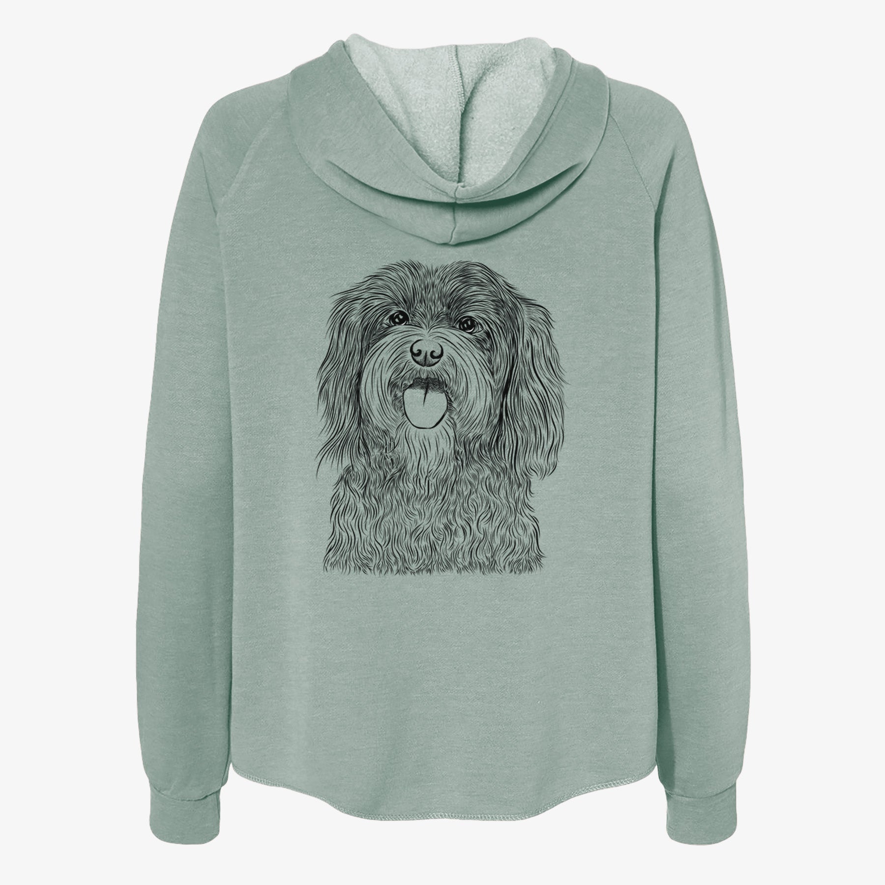 Sophie the Havanese - Women's Cali Wave Zip-Up Sweatshirt