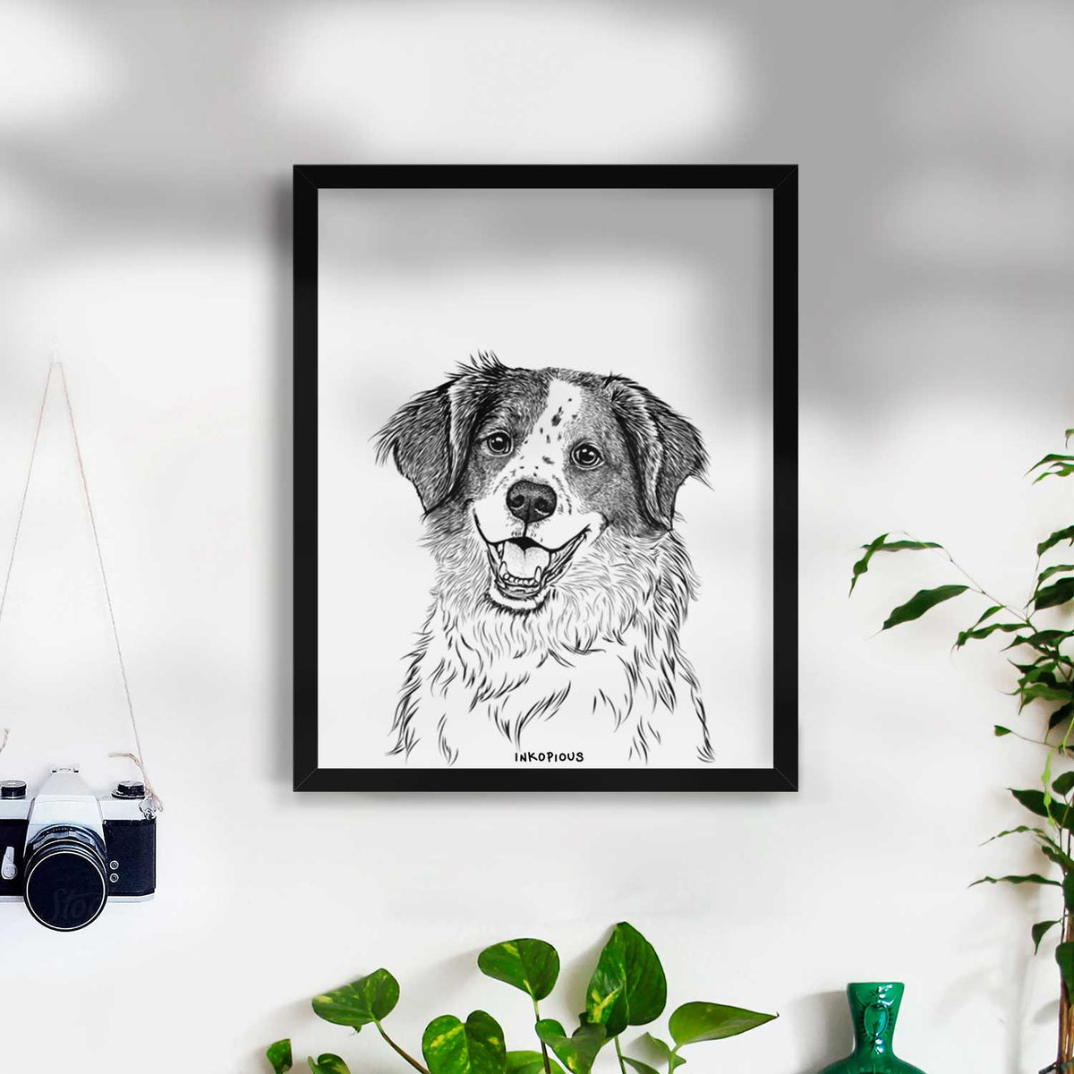 Sophie the Brittany Beagle Mix Art Print