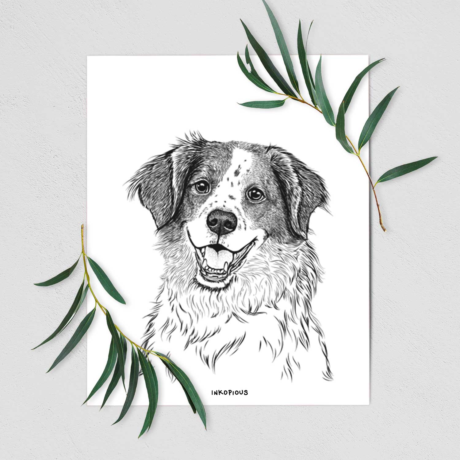Sophie the Brittany Beagle Mix Art Print