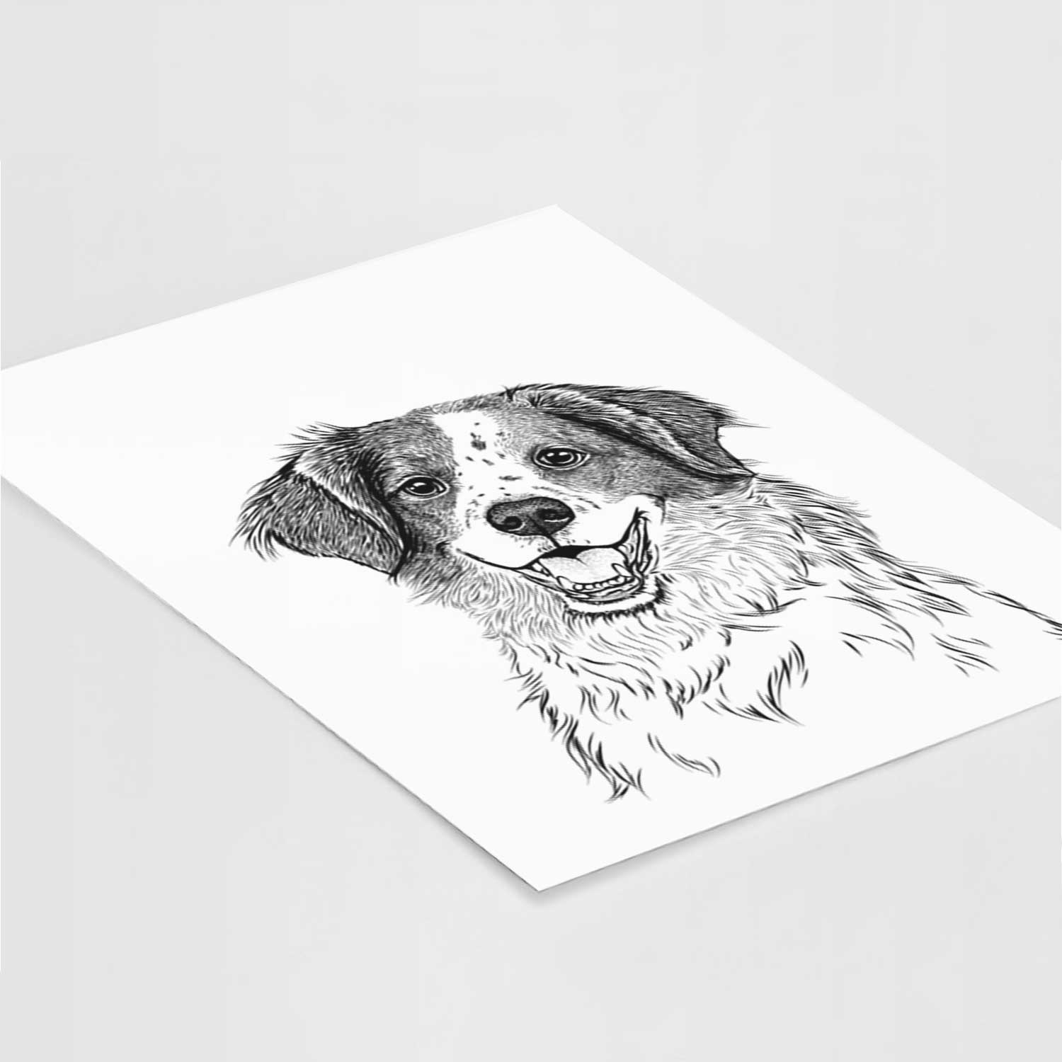Sophie the Brittany Beagle Mix Art Print