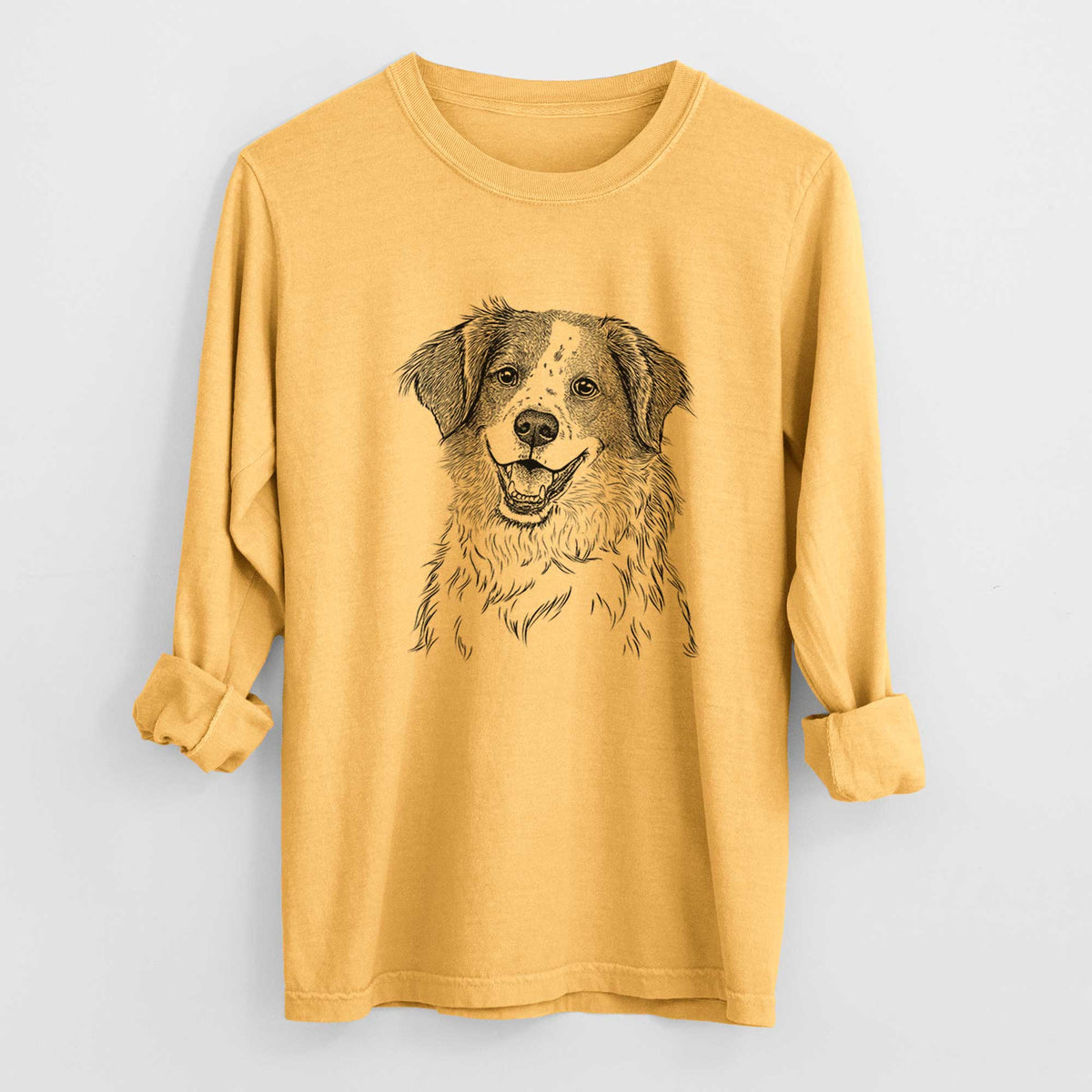 Bare Sophie the Brittany Beagle Mix - Heavyweight 100% Cotton Long Sleeve