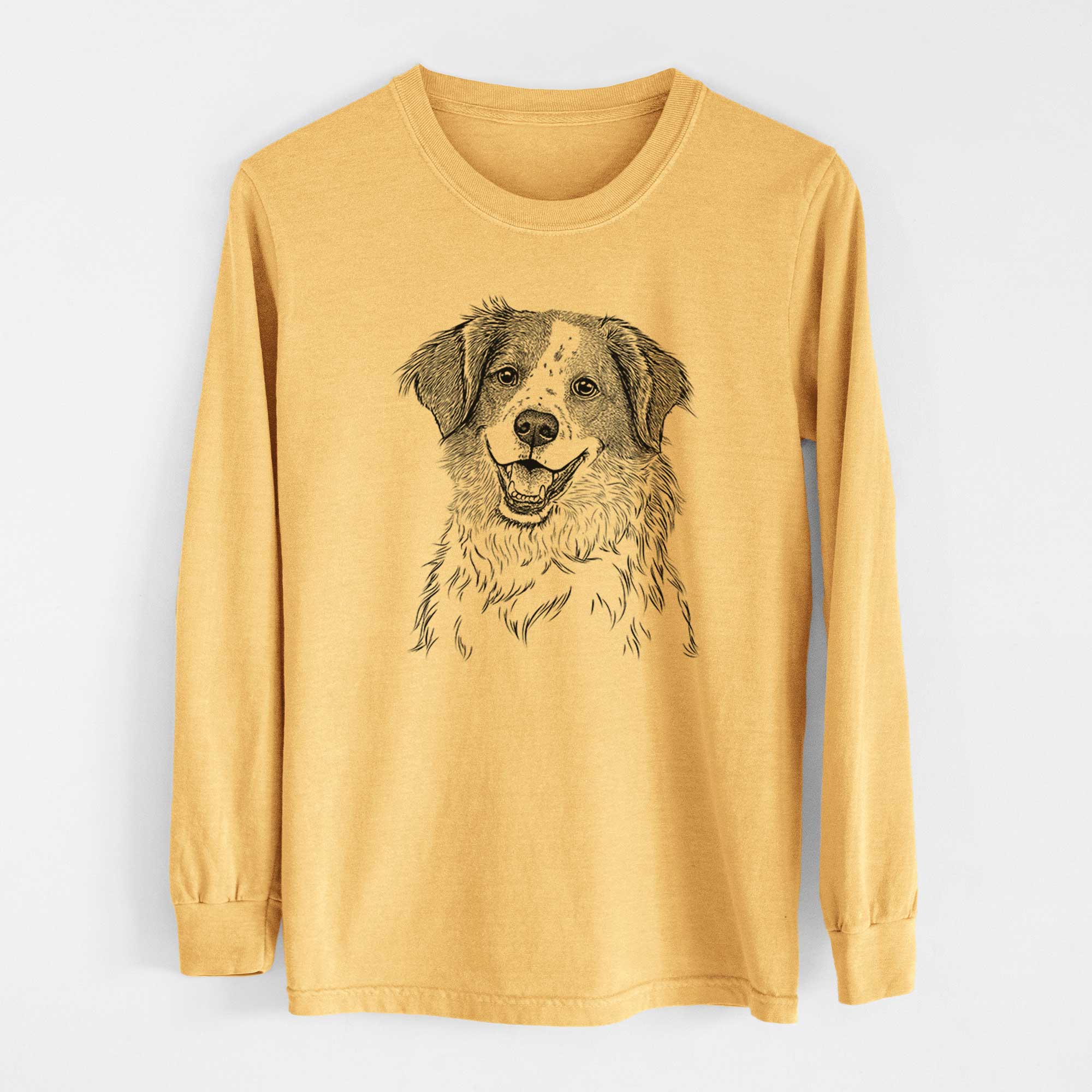 Bare Sophie the Brittany Beagle Mix - Heavyweight 100% Cotton Long Sleeve