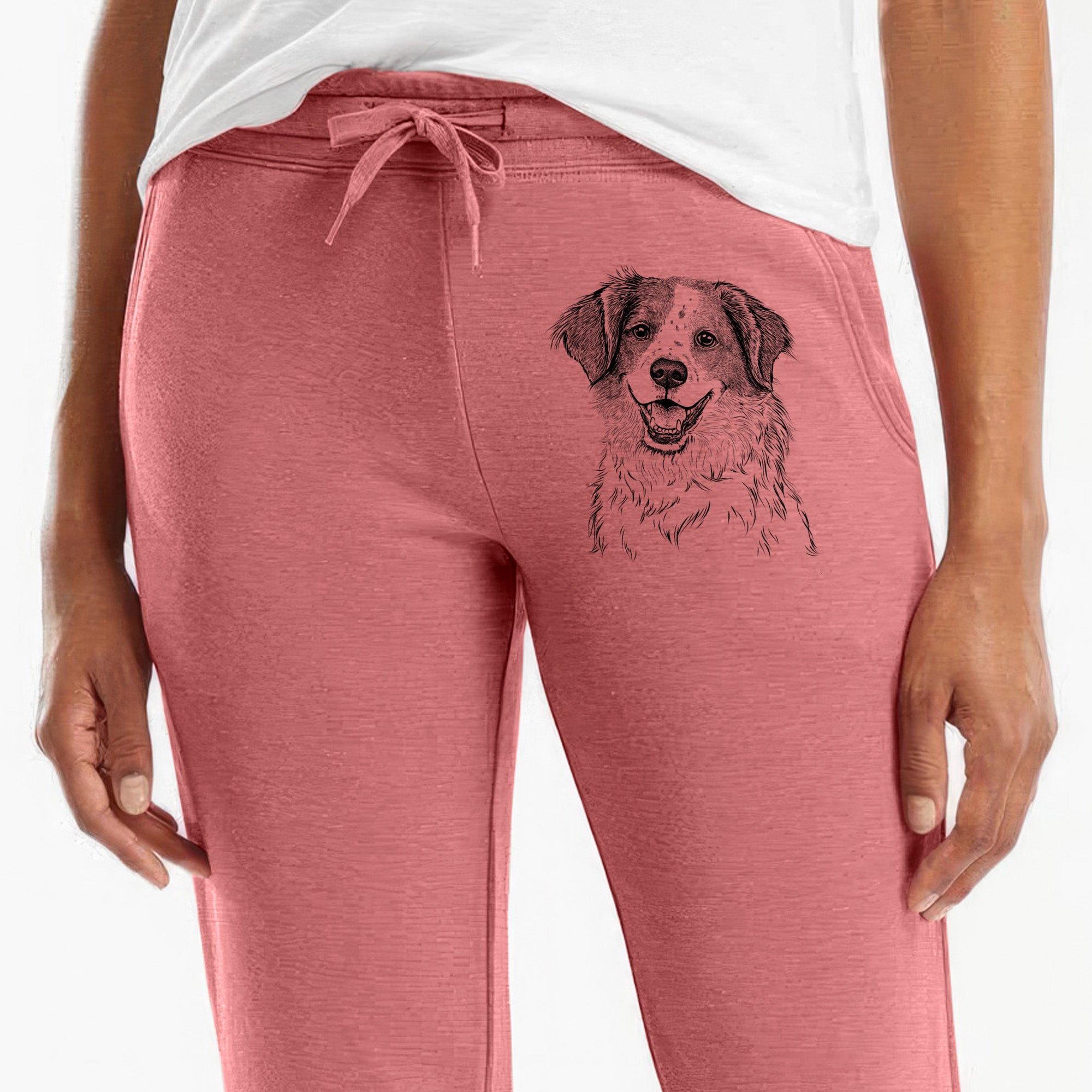 Sophie the Brittany Beagle Mix - Women's Cali Wave Joggers