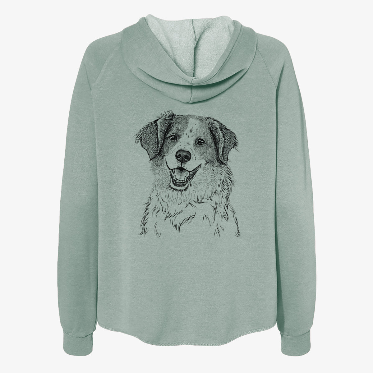 Sophie the Brittany Beagle Mix - Women's Cali Wave Zip-Up Sweatshirt