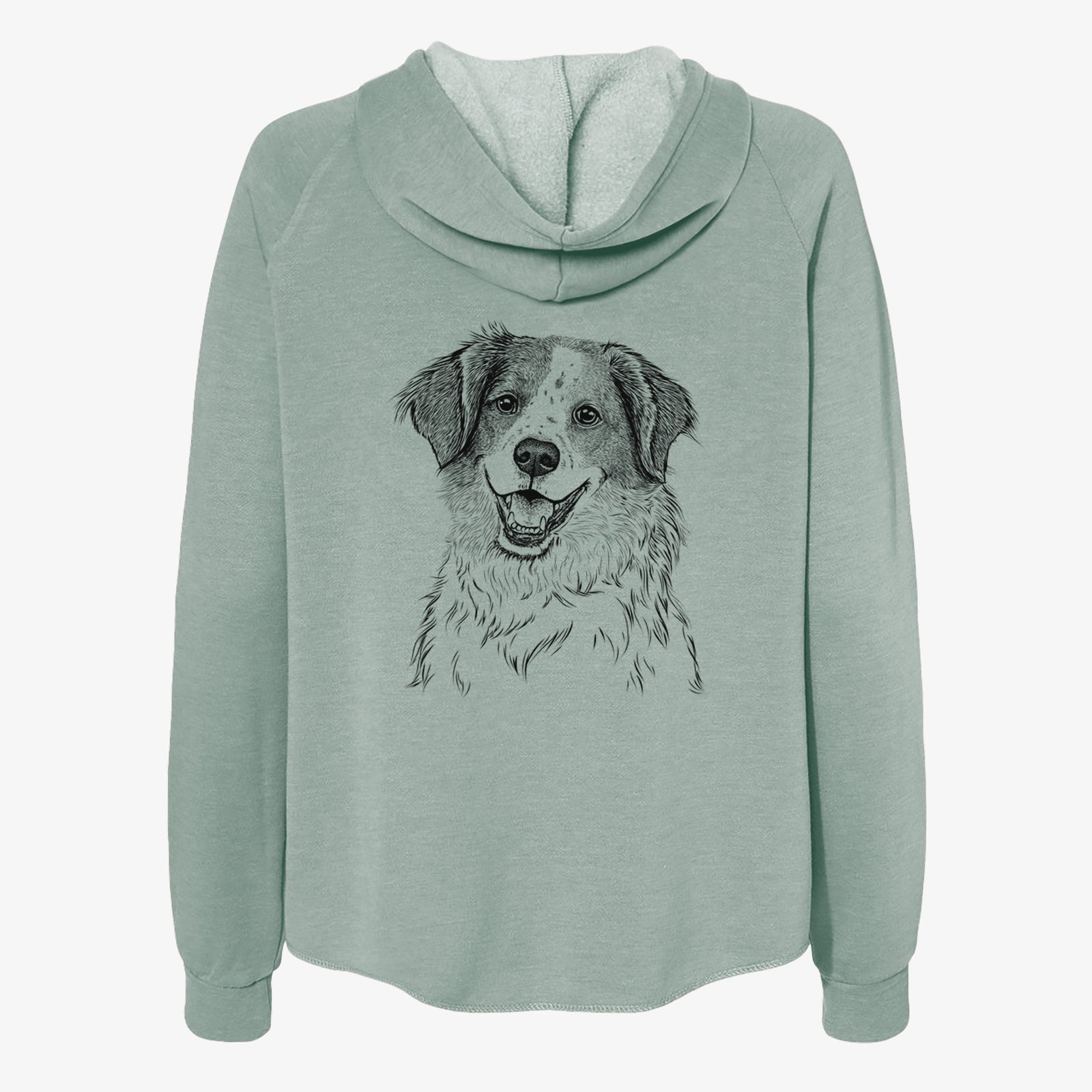 Sophie the Brittany Beagle Mix - Women's Cali Wave Zip-Up Sweatshirt