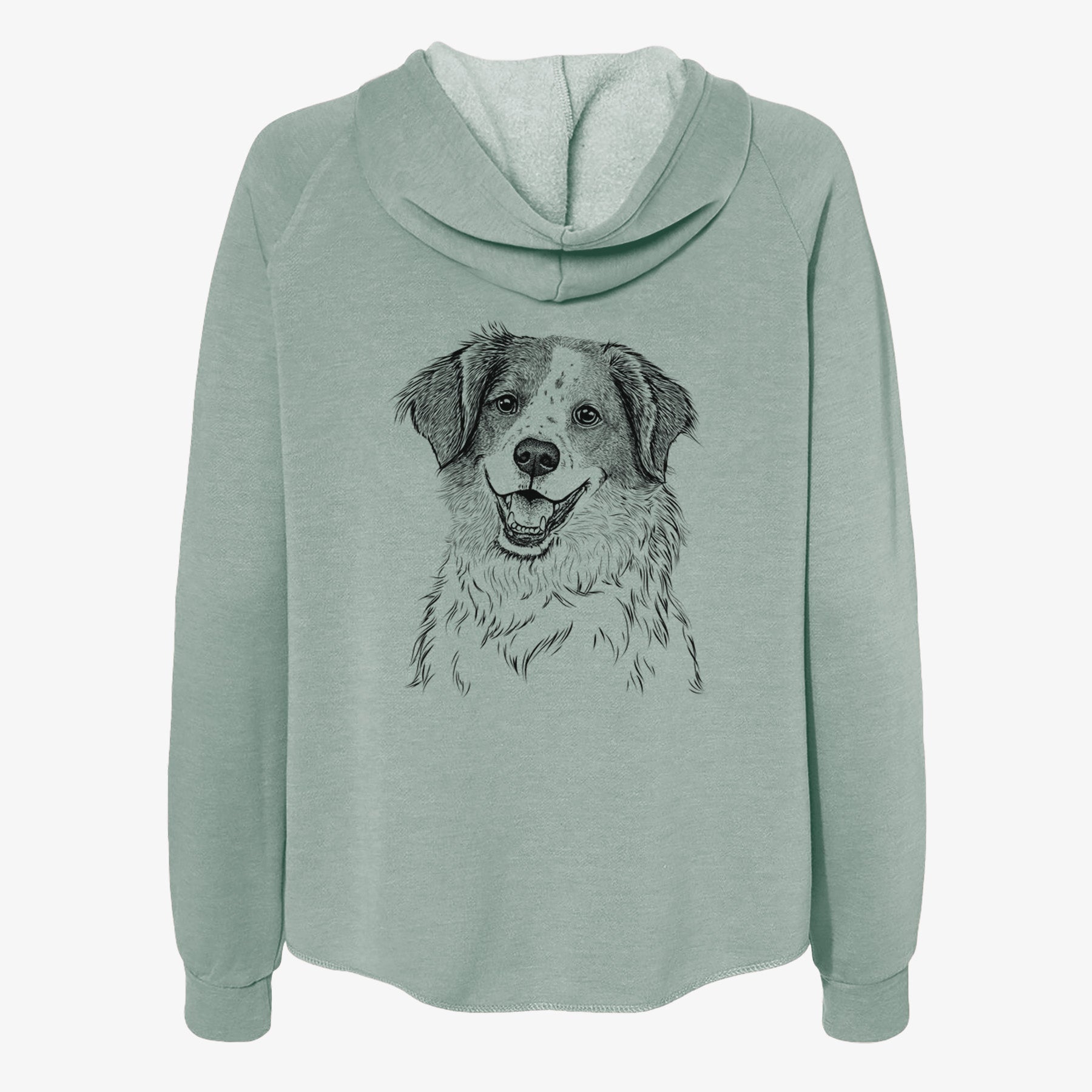 Sophie the Brittany Beagle Mix - Women's Cali Wave Zip-Up Sweatshirt
