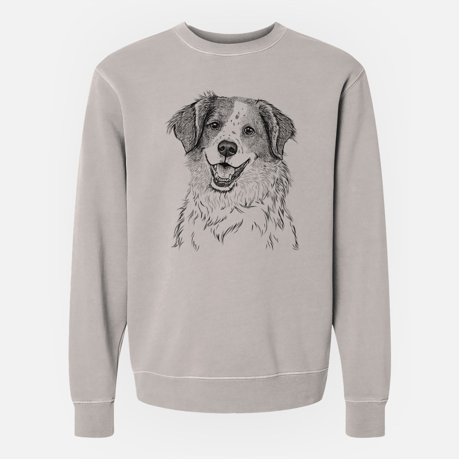 Bare Sophie the Brittany Beagle Mix - Unisex Pigment Dyed Crew Sweatshirt