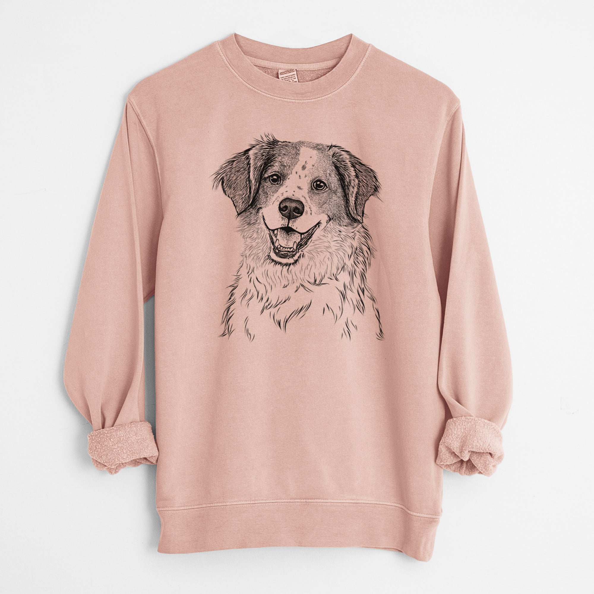 Bare Sophie the Brittany Beagle Mix - Unisex Pigment Dyed Crew Sweatshirt