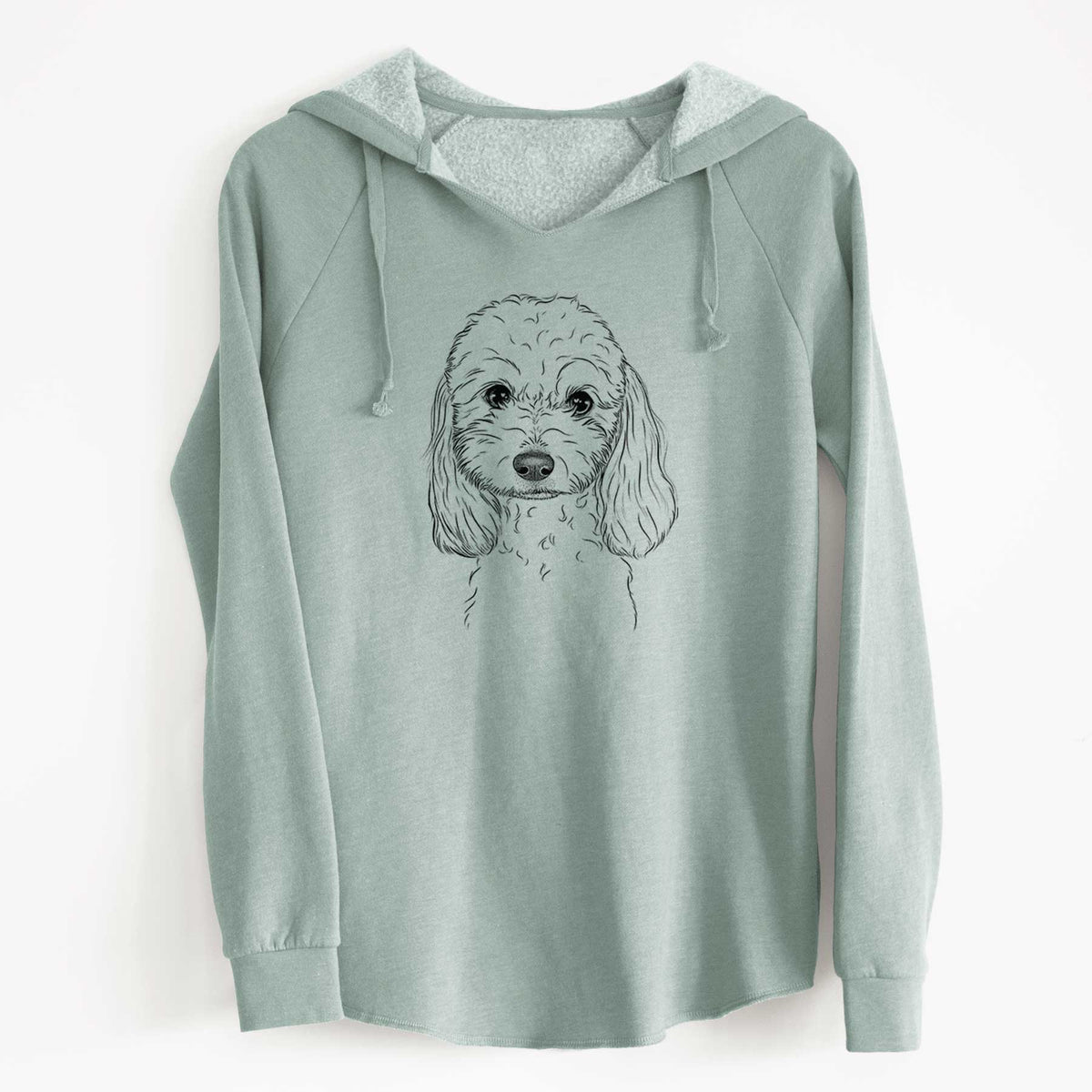 Bare Sophie the Coton de Tulear - Cali Wave Hooded Sweatshirt