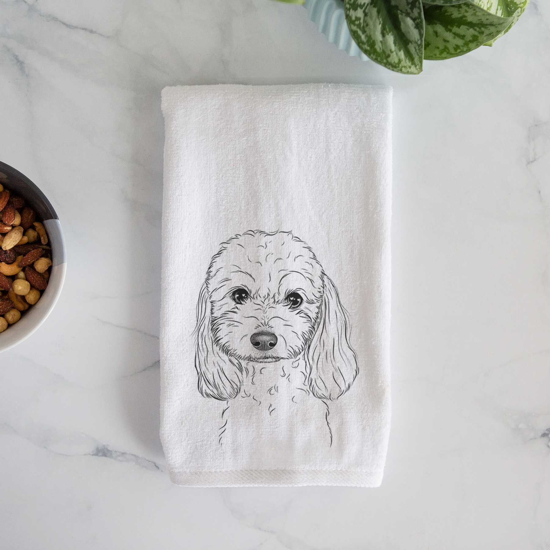 Sophie the Coton de Tulear Decorative Hand Towel