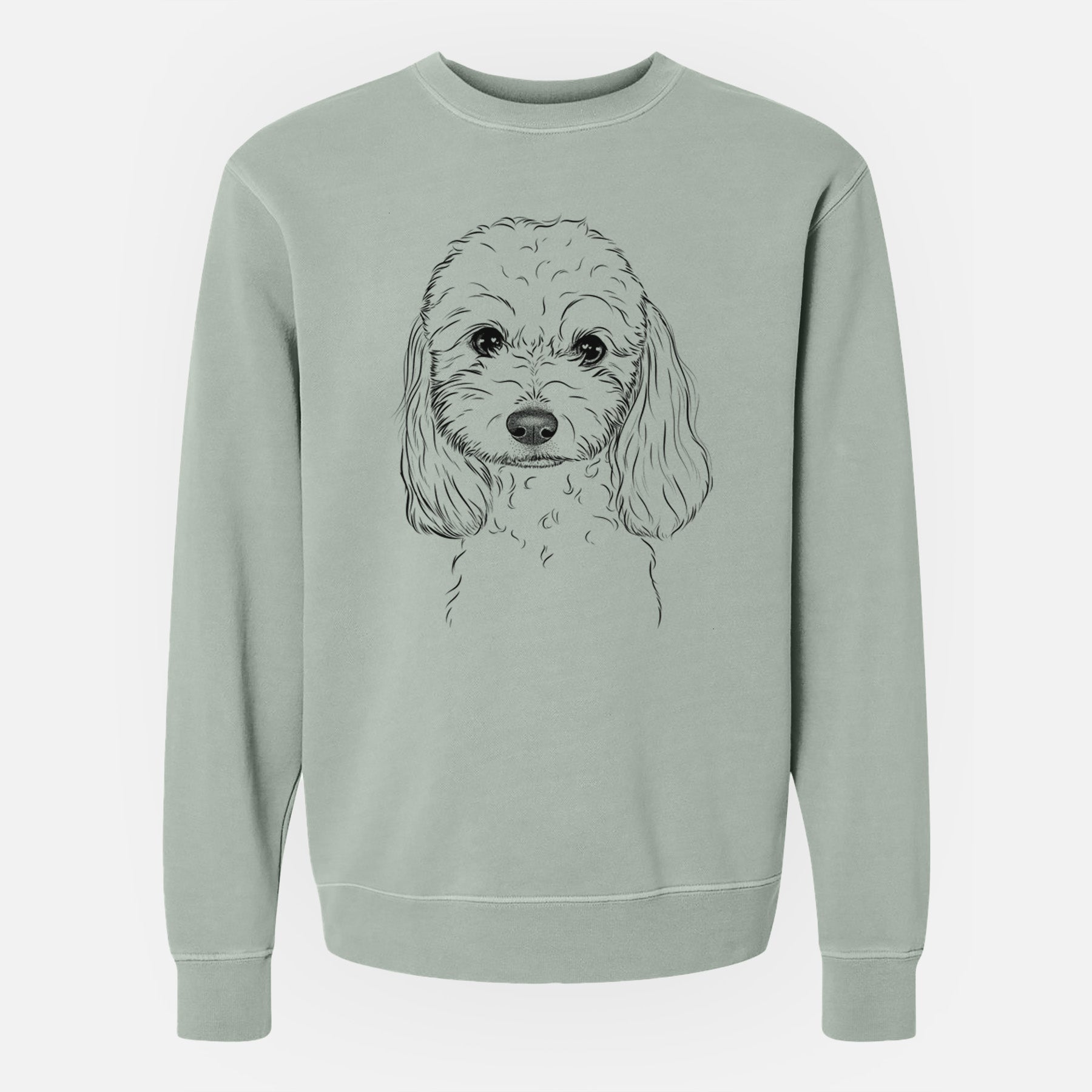 Bare Sophie the Coton de Tulear - Unisex Pigment Dyed Crew Sweatshirt