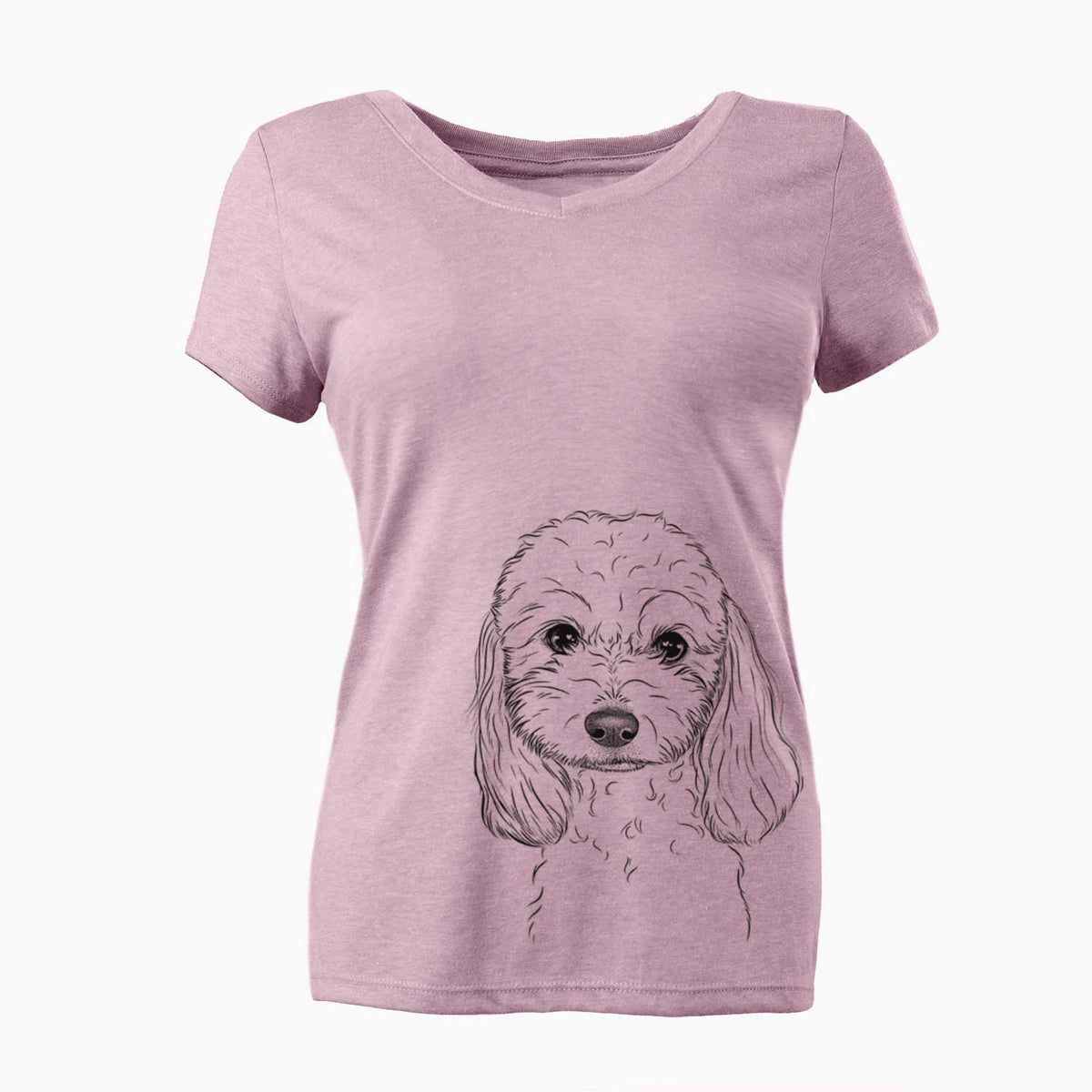 Sophie the Coton de Tulear - Women's V-neck Shirt
