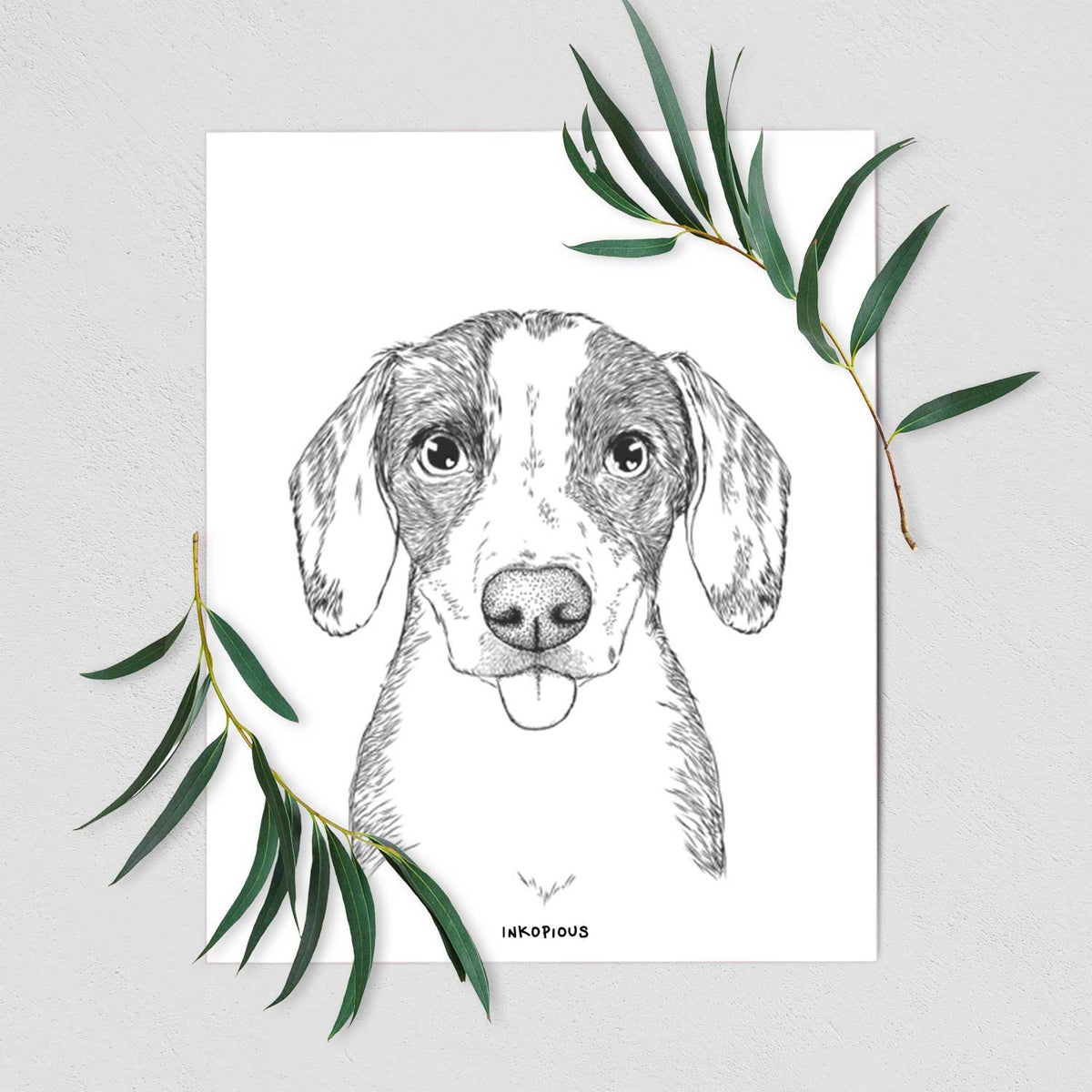 SophiePea the Mixed Breed Art Print