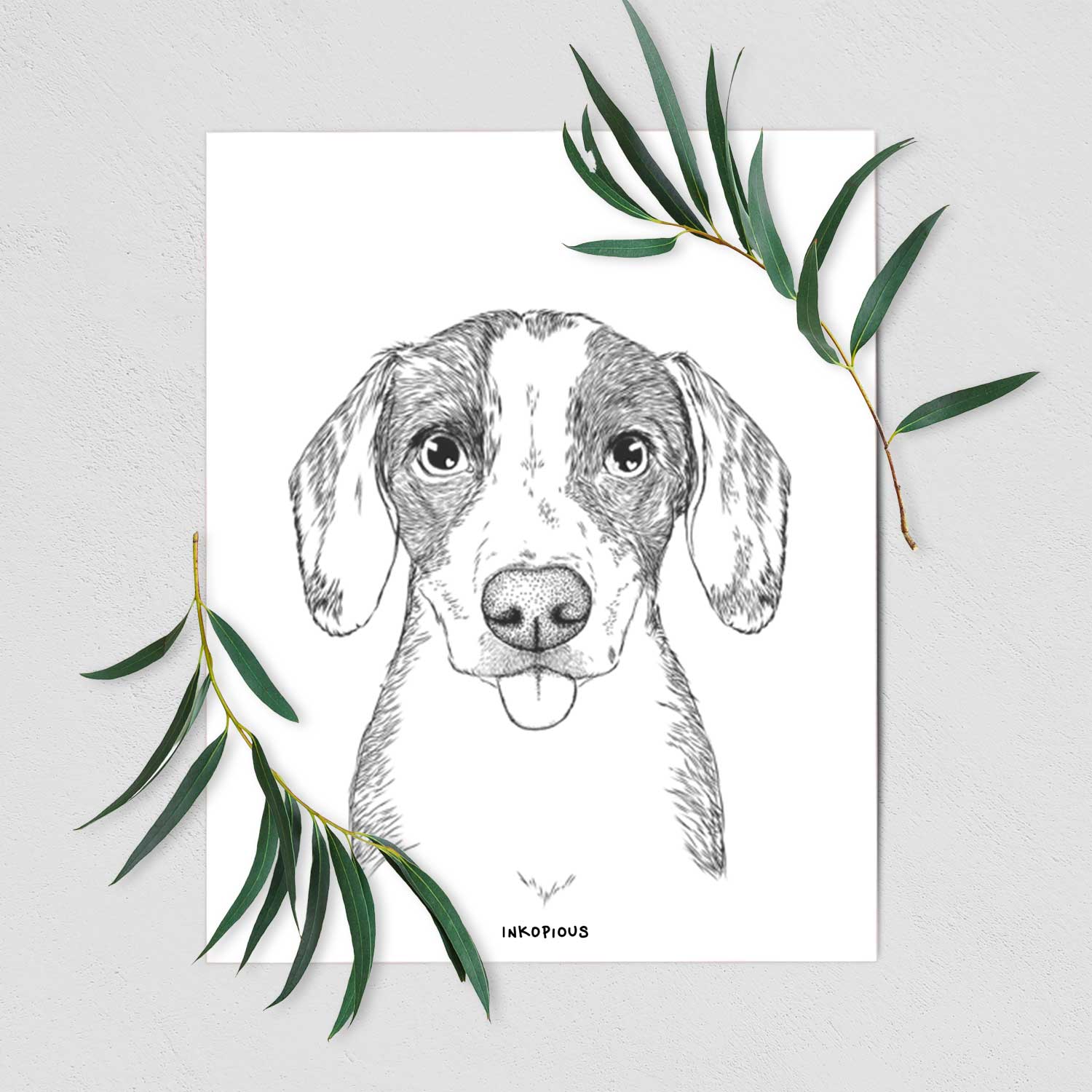 SophiePea the Mixed Breed Art Print
