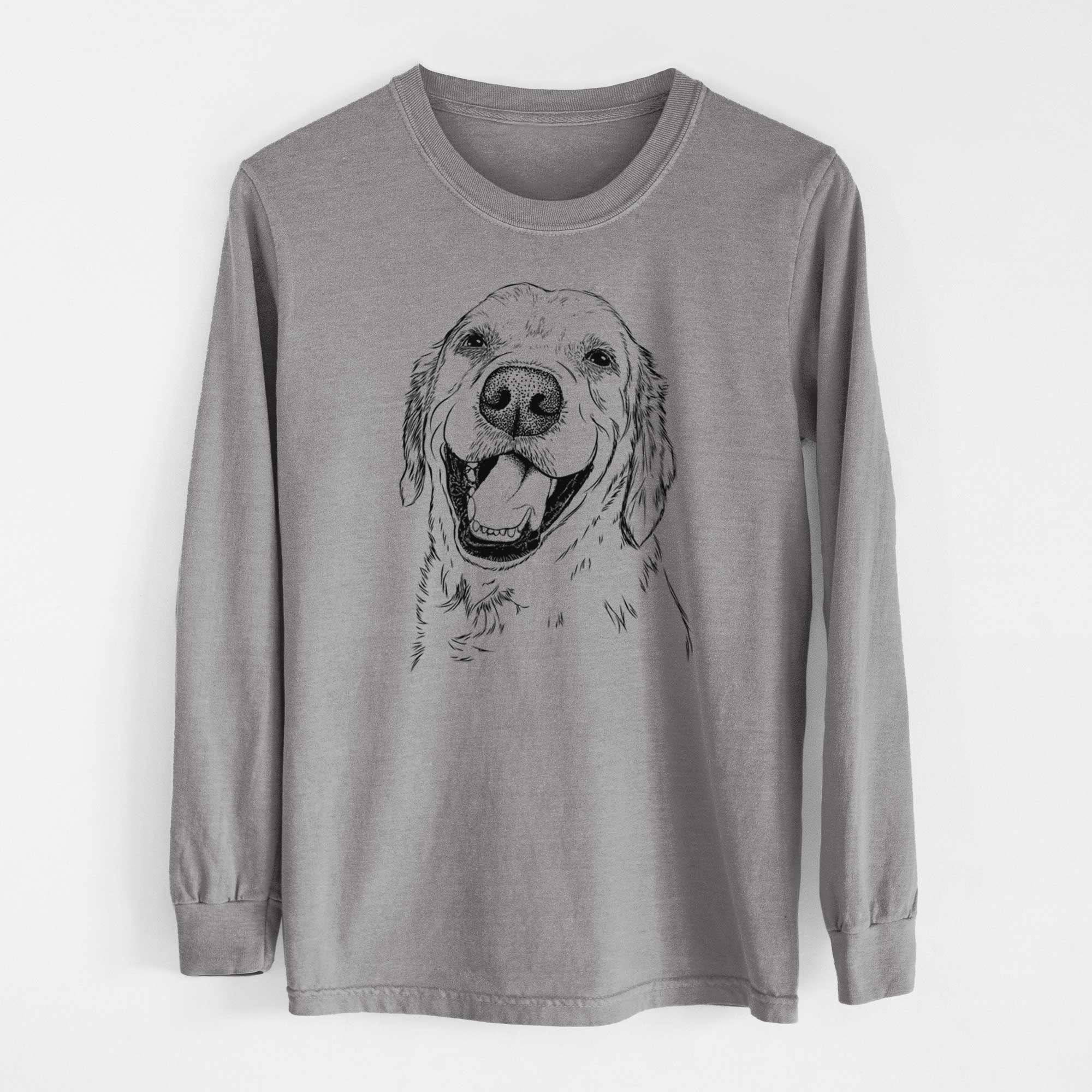 Bare Spanky the Golden Retriever - Heavyweight 100% Cotton Long Sleeve