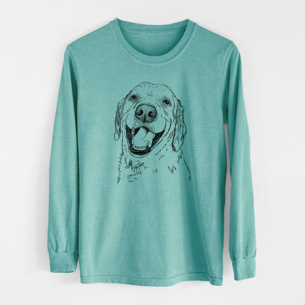 Bare Spanky the Golden Retriever - Heavyweight 100% Cotton Long Sleeve