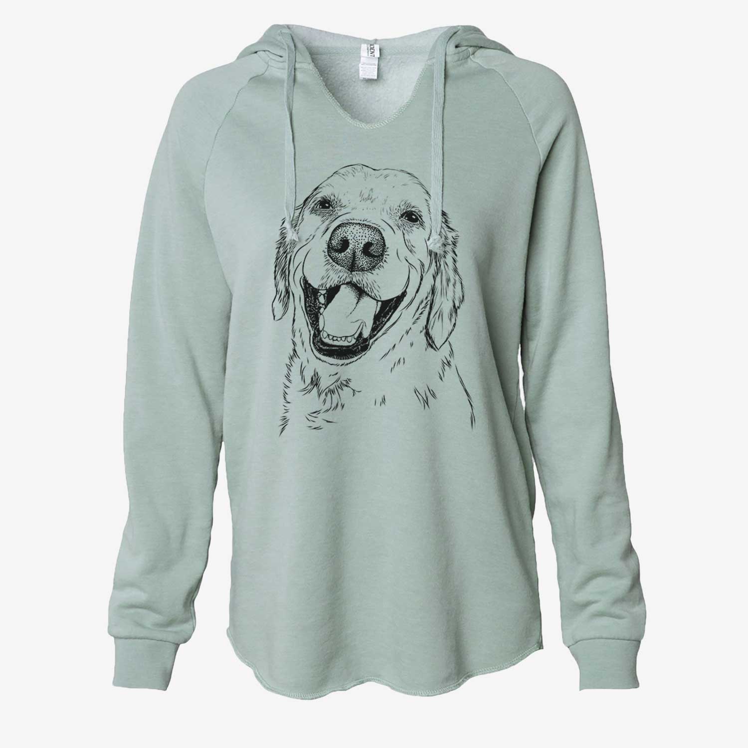 Spanky the Golden Retriever - Cali Wave Hooded Sweatshirt