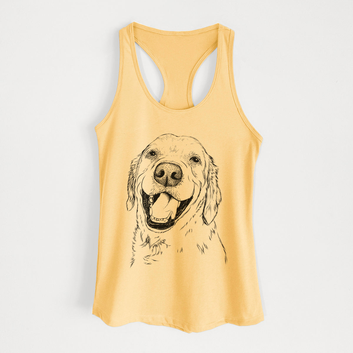Spanky the Golden Retriever - Women's Racerback Tanktop