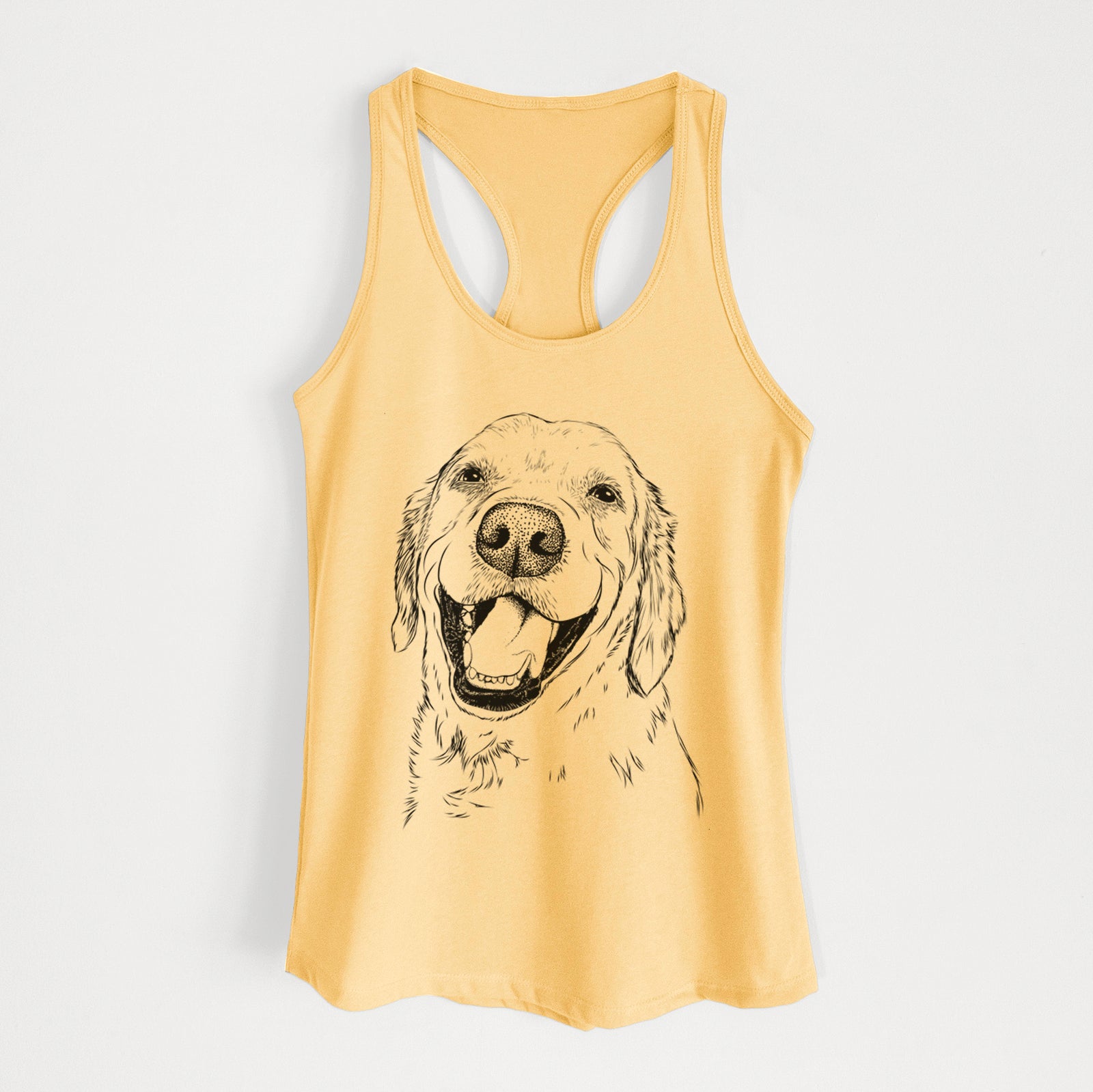 Spanky the Golden Retriever - Women's Racerback Tanktop