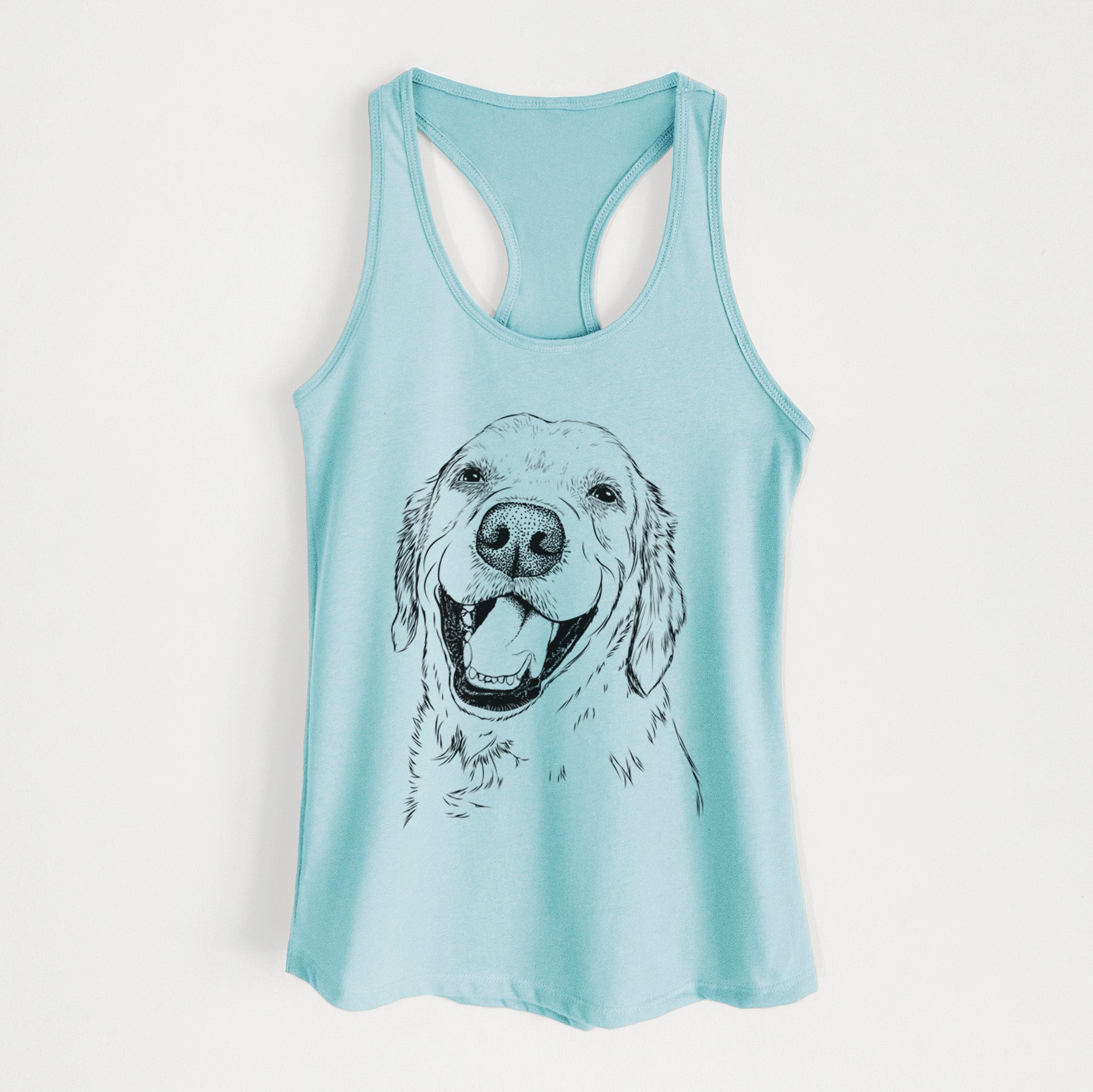 Spanky the Golden Retriever - Women's Racerback Tanktop