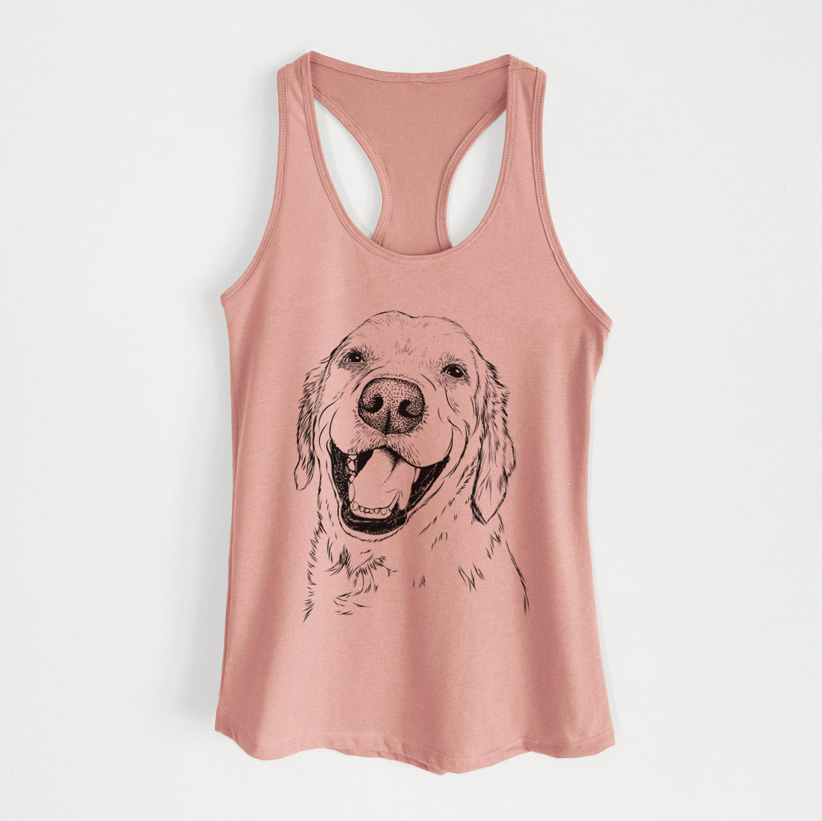 Spanky the Golden Retriever - Women's Racerback Tanktop