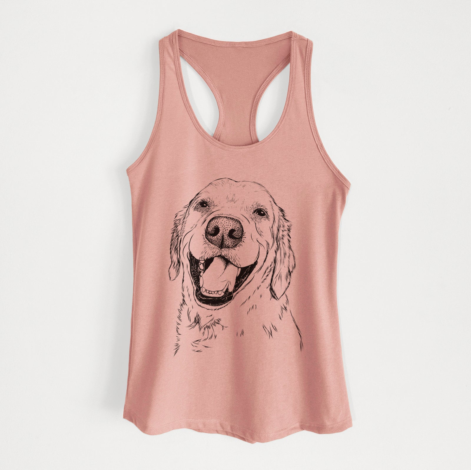Spanky the Golden Retriever - Women's Racerback Tanktop