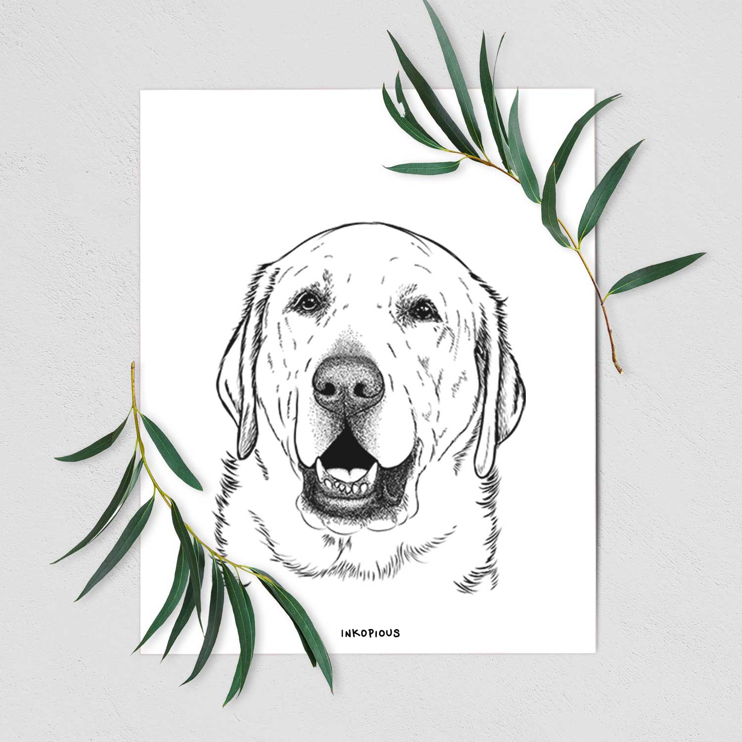 Sparks the Labrador Retriever Art Print