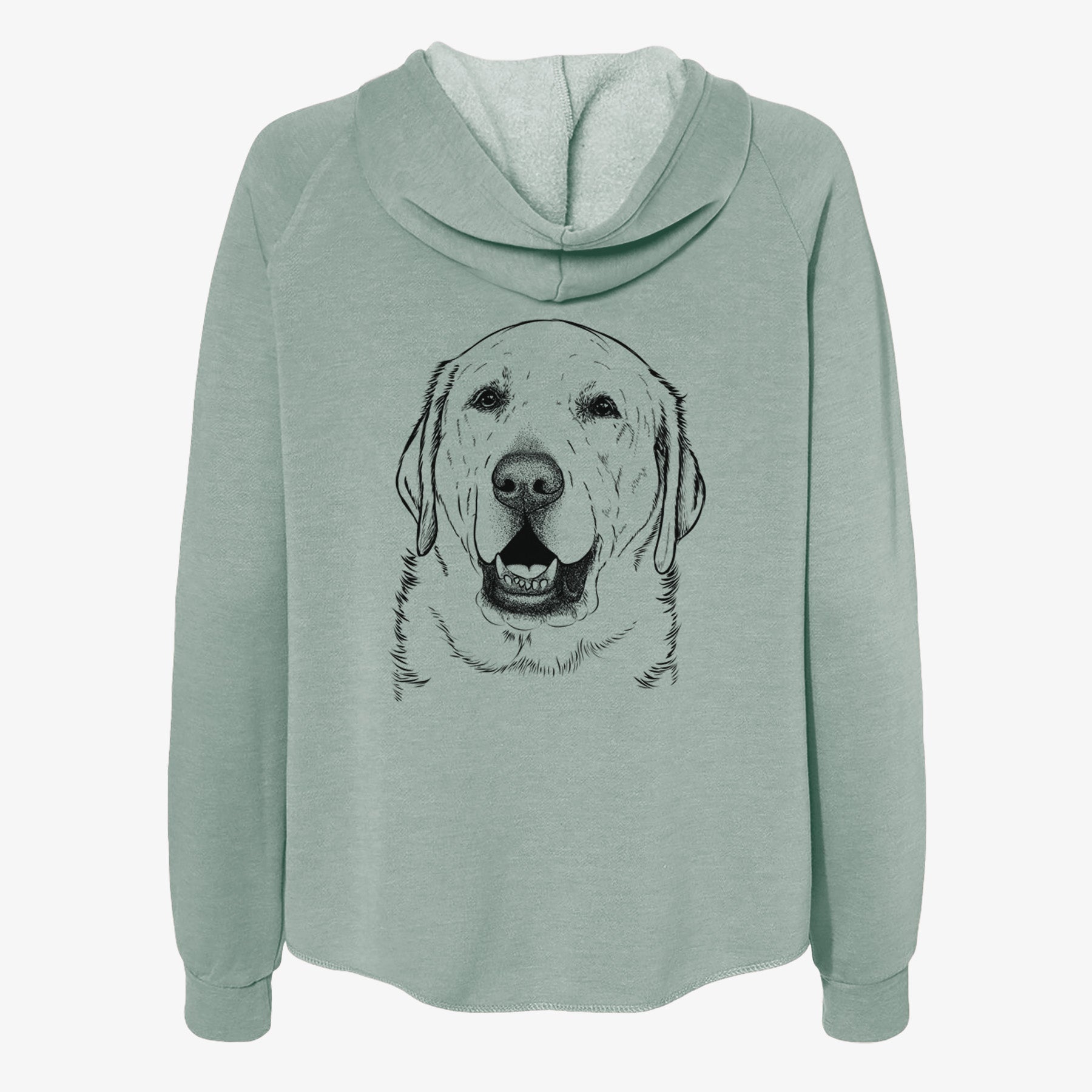 Sparks the Labrador Retriever - Women's Cali Wave Zip-Up Sweatshirt