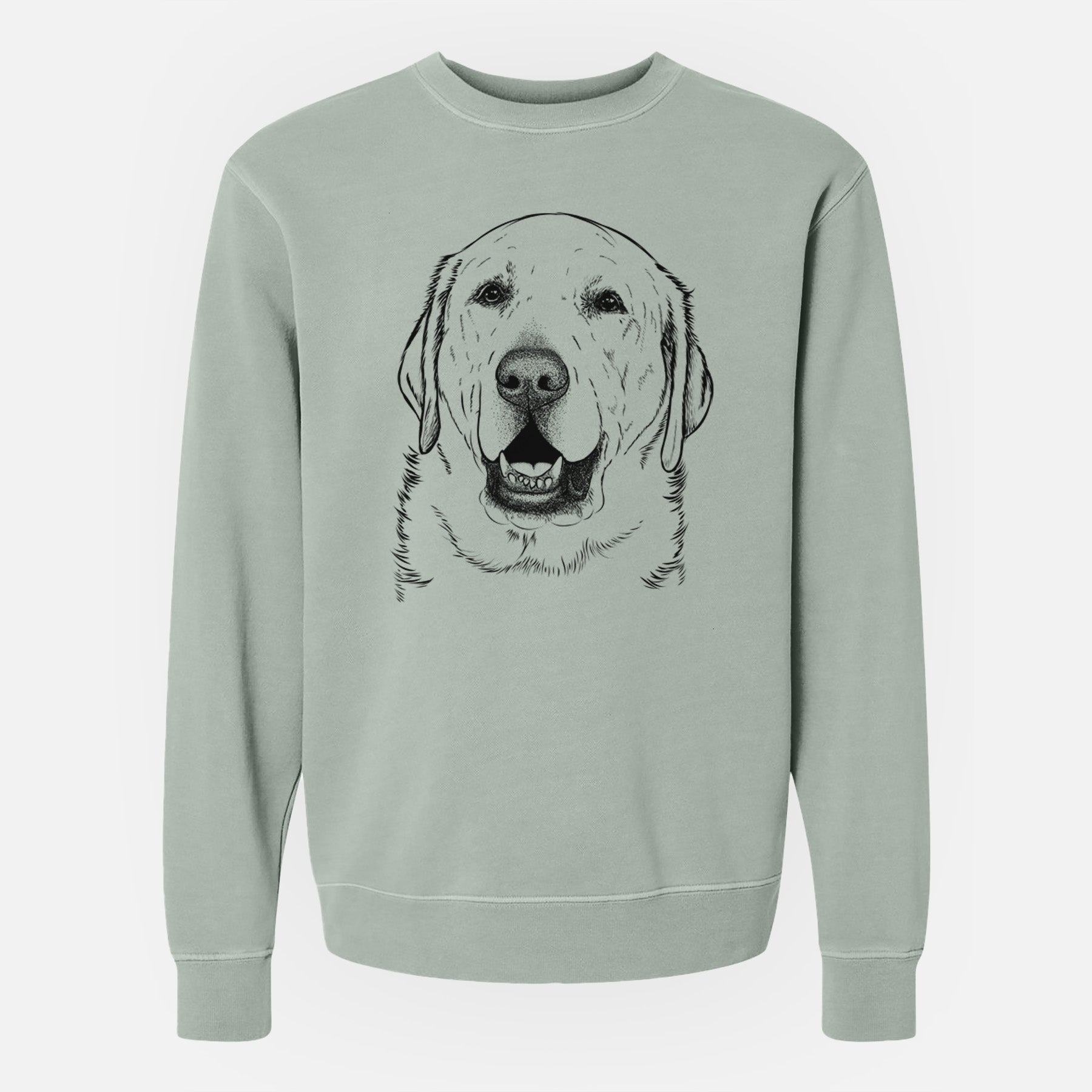 Bare Sparks the Labrador Retriever - Unisex Pigment Dyed Crew Sweatshirt