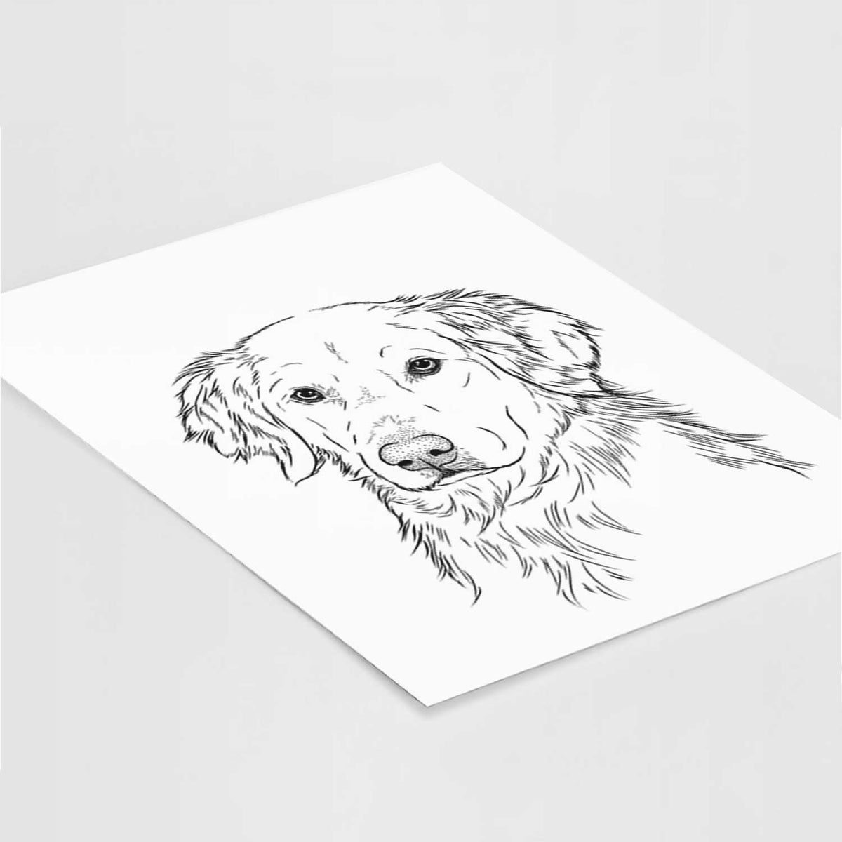 Spencer the Golden Retriever Art Print