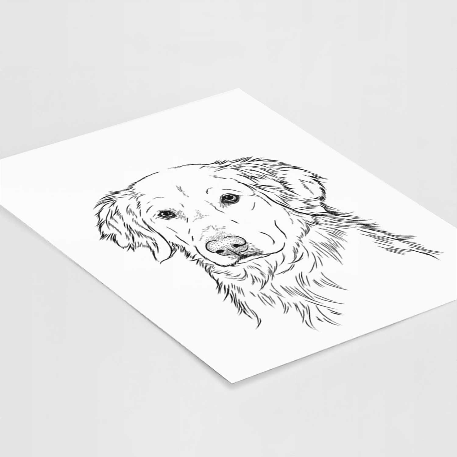 Spencer the Golden Retriever Art Print