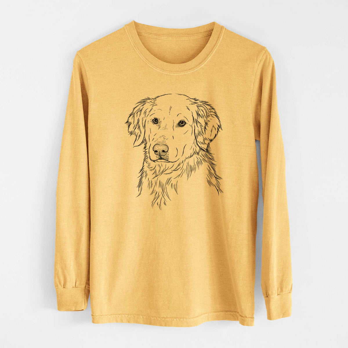 Bare Spencer the Golden Retriever - Heavyweight 100% Cotton Long Sleeve