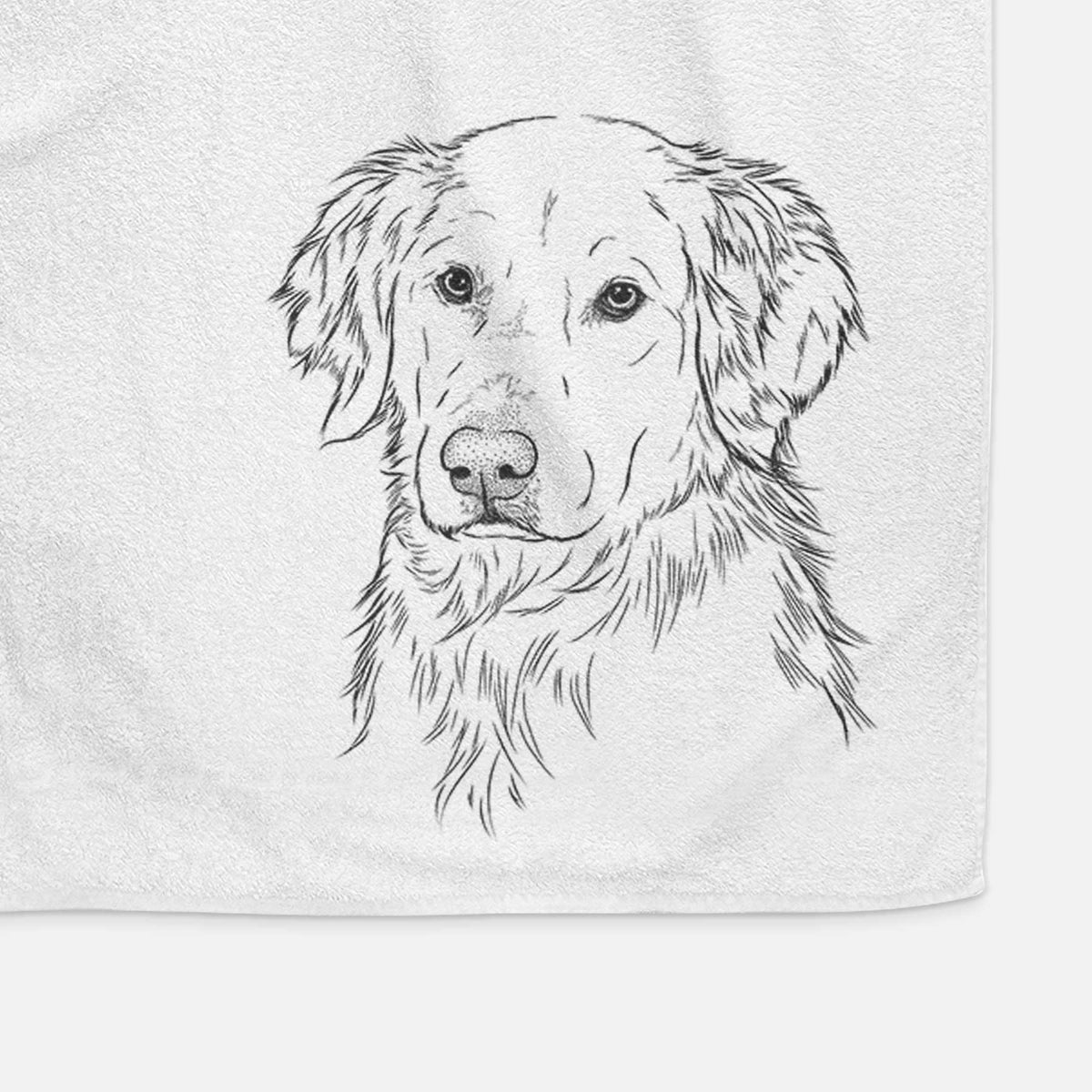 Spencer the Golden Retriever Decorative Hand Towel
